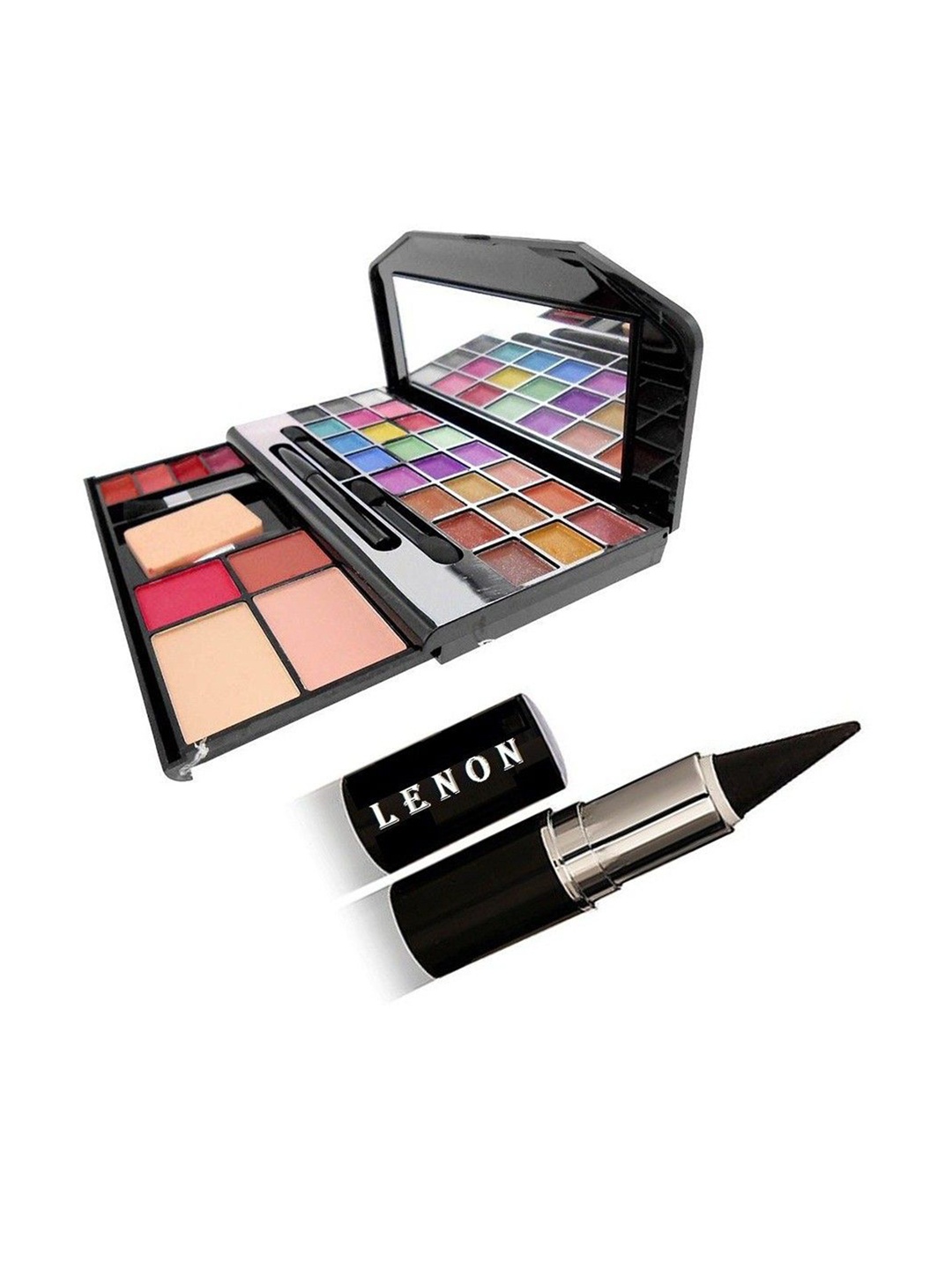 

Lenon Set Of 2 Makeup Kit With Water Resistant Smudgeproof Kajal, Pink