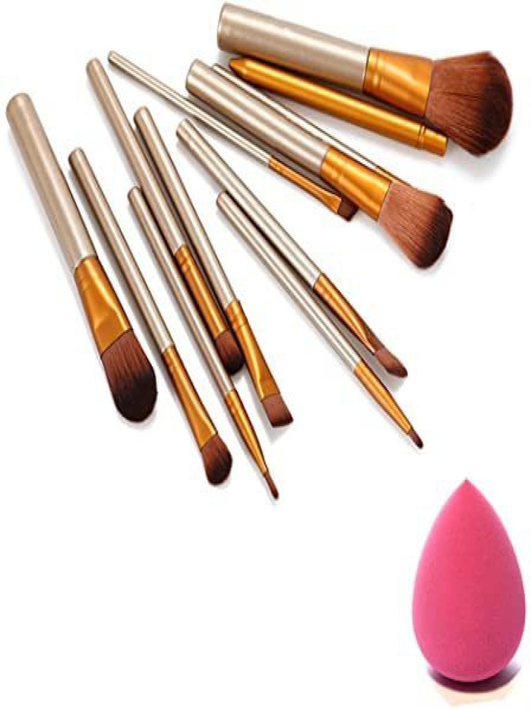

Lenon Set Of 12 Makeup Brushs With Blender, Beige
