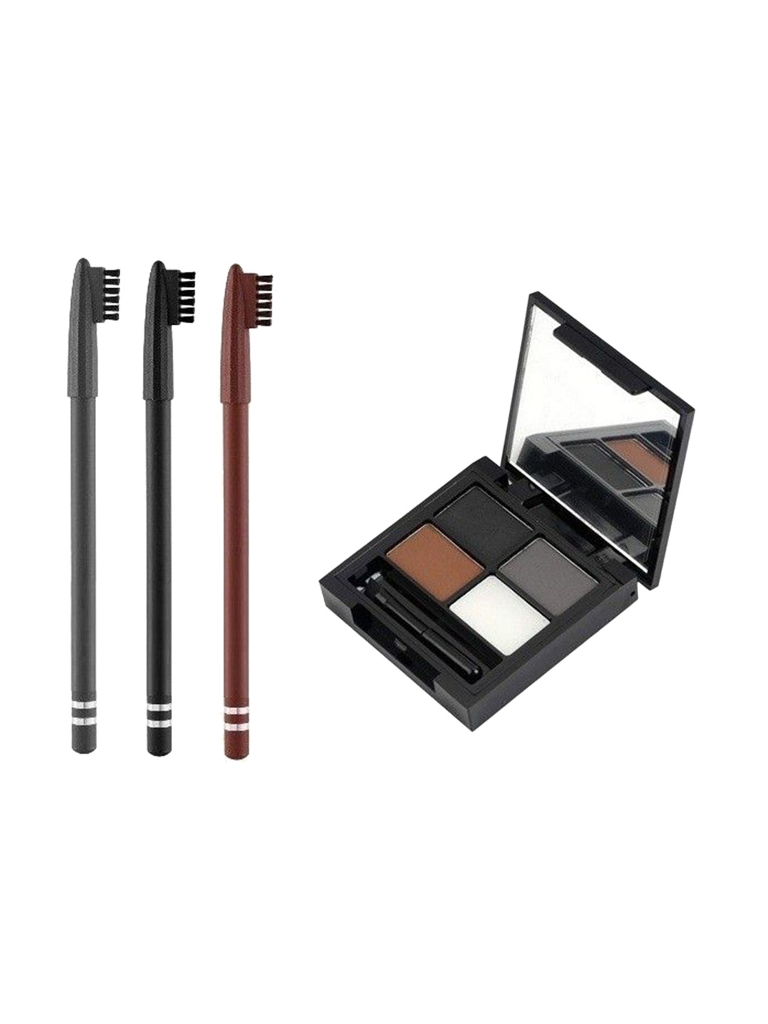 

Lenon Shape My Brow Set Of 4 Long Lasting Eyebrow Palette & Pencil, Black