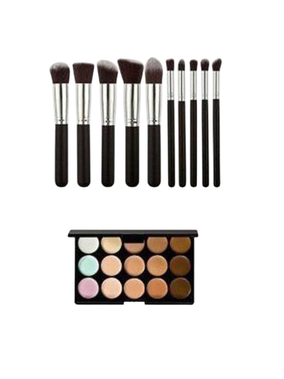 

Lenon Set Of 11 Long Lasting Contour Palette & Makeup Brushes, Black