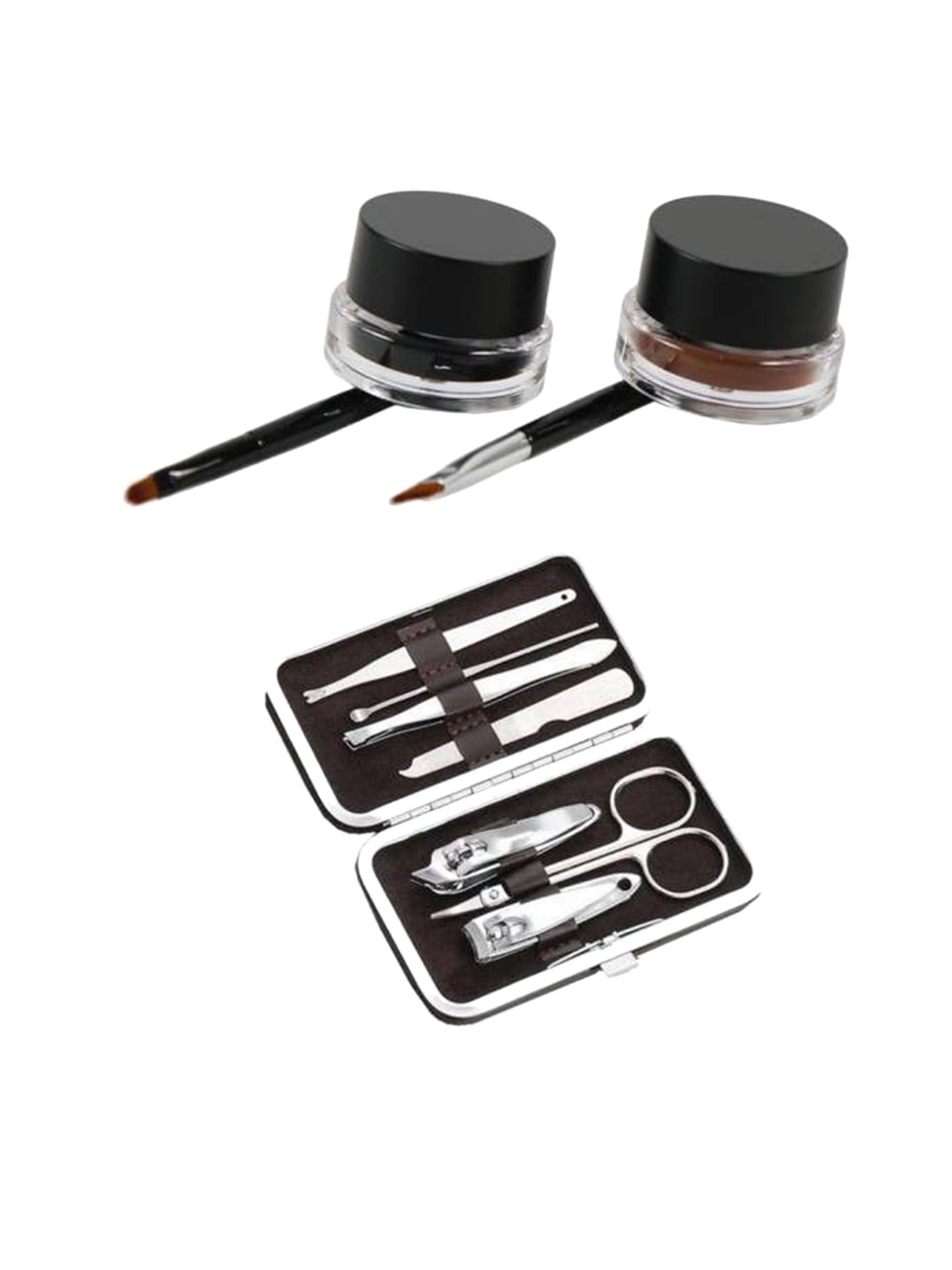 

Lenon Set Of 11 Long Lasing Eyeliner With Manicure Kit - Black And Brown