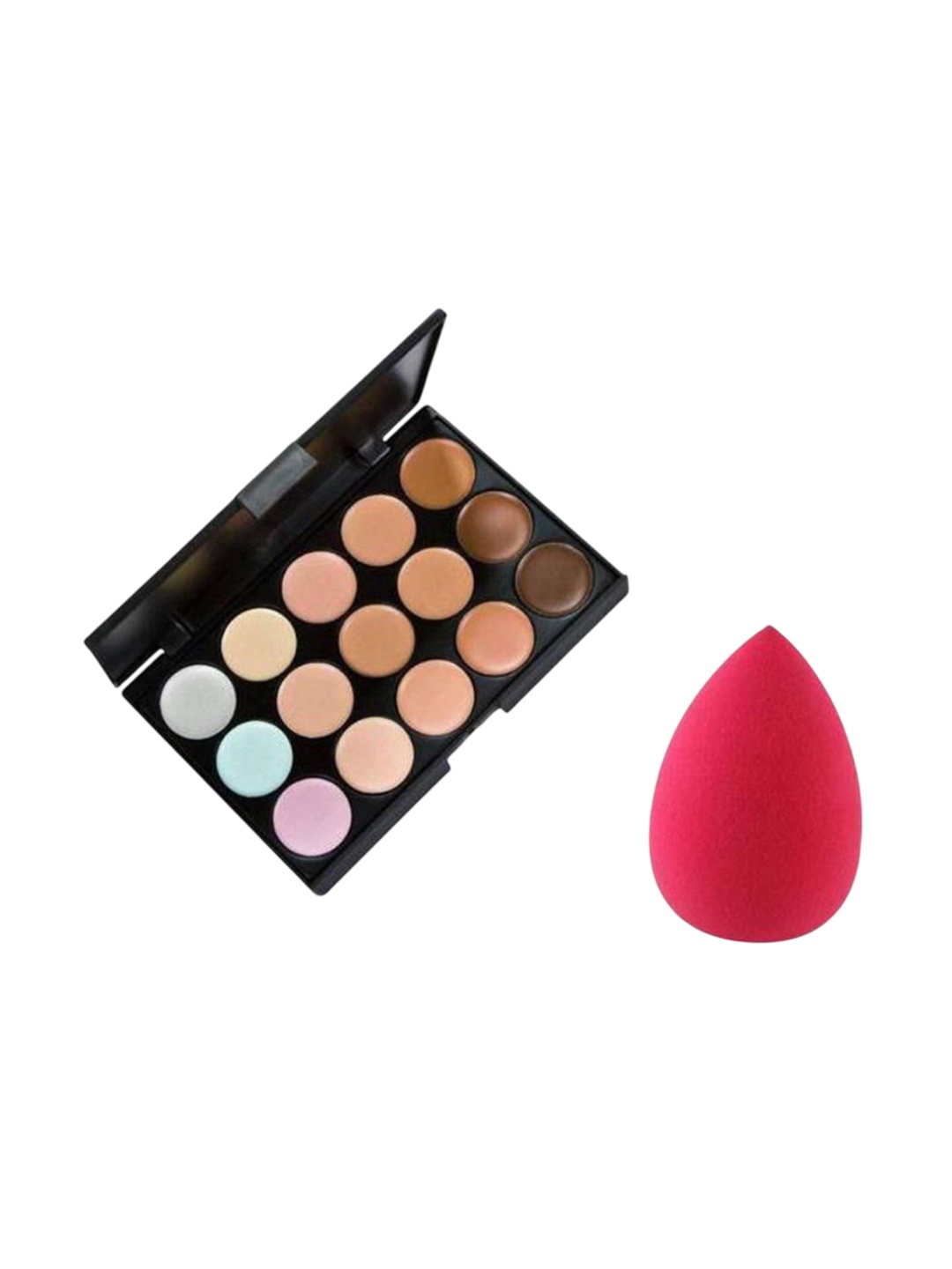 

Lenon Set Of 2 15 Contour Palette & Sponge, Beige