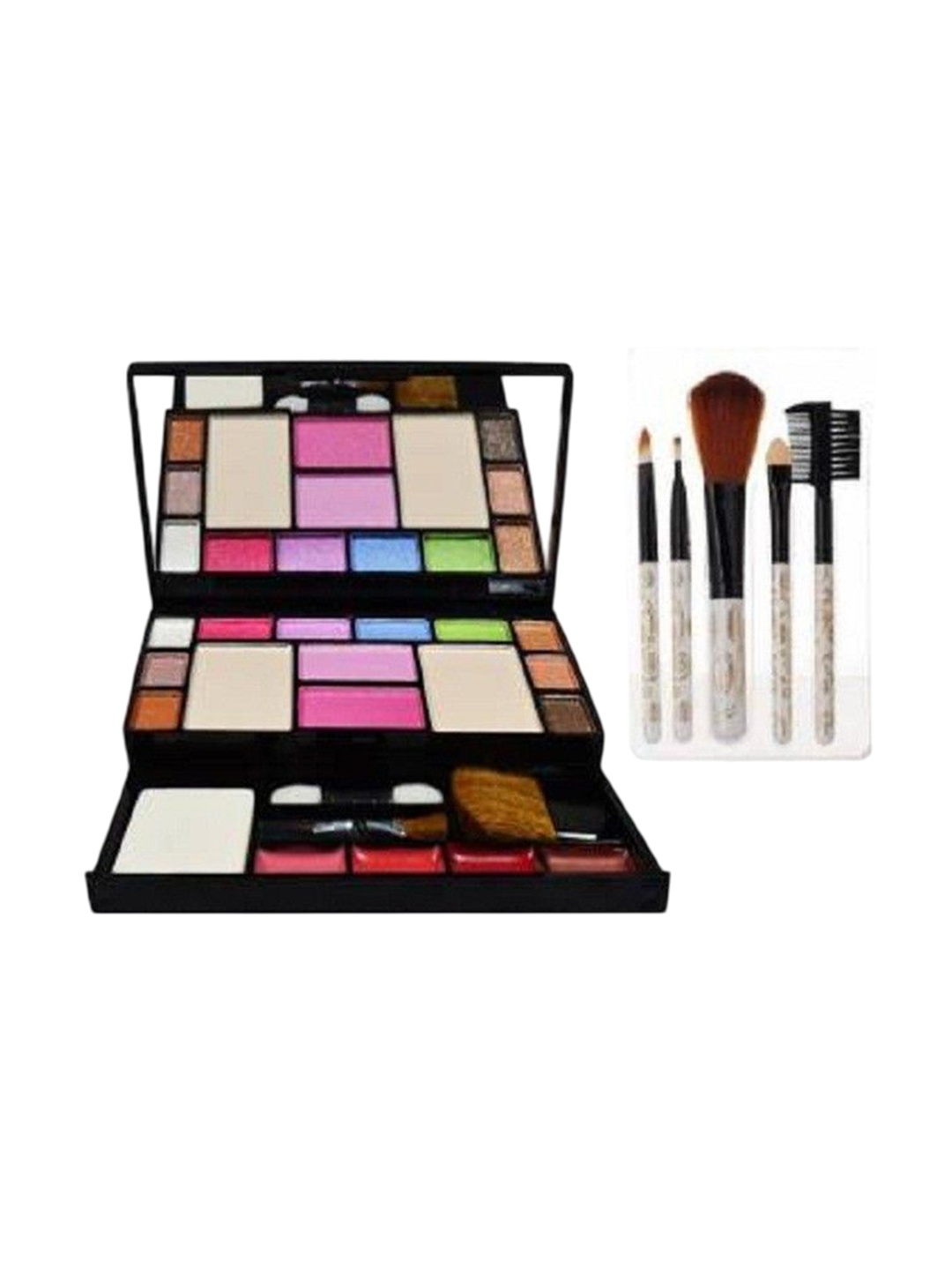 

Lenon Set Of 6 Eyeshadow Palette Kit & Makeup Brush, Pink