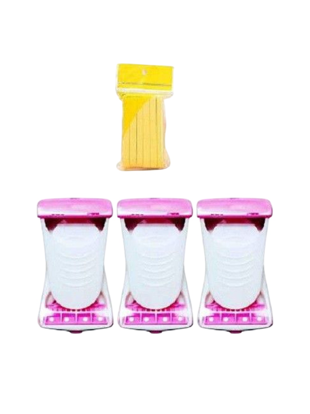

Lenon Set Of 18 Facial Sponge And Shaving Razor, Yellow
