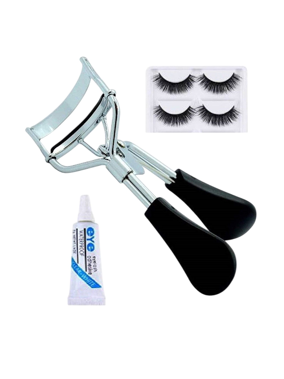 

Lenon Set Of 4 Eyelashes Eyelash Curler & Eyelash Glue, Blue