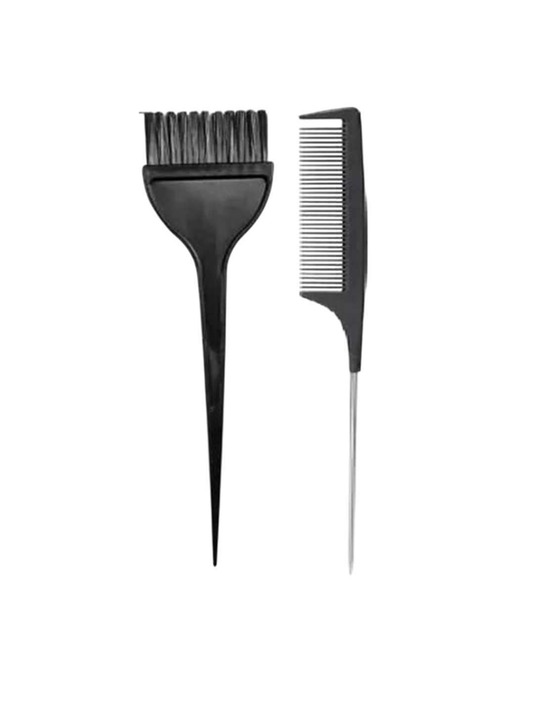 

Lenon Set Of 2 Hair Colouring Brush & Tail Comb, Black