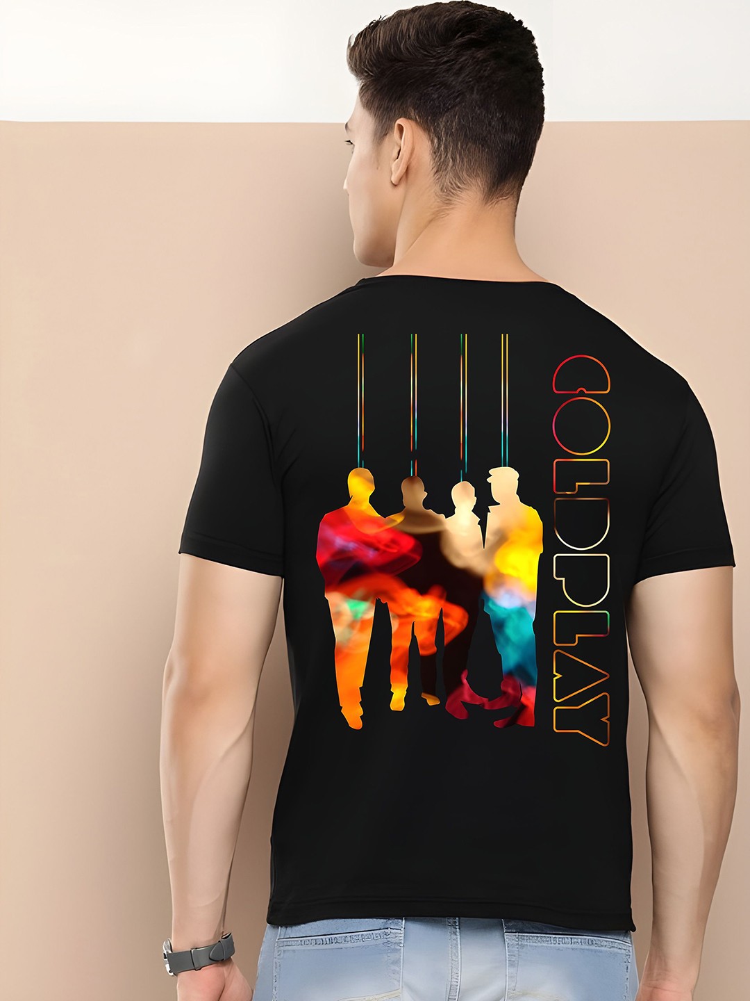 

KAIDO Men Printed T-shirt, Black