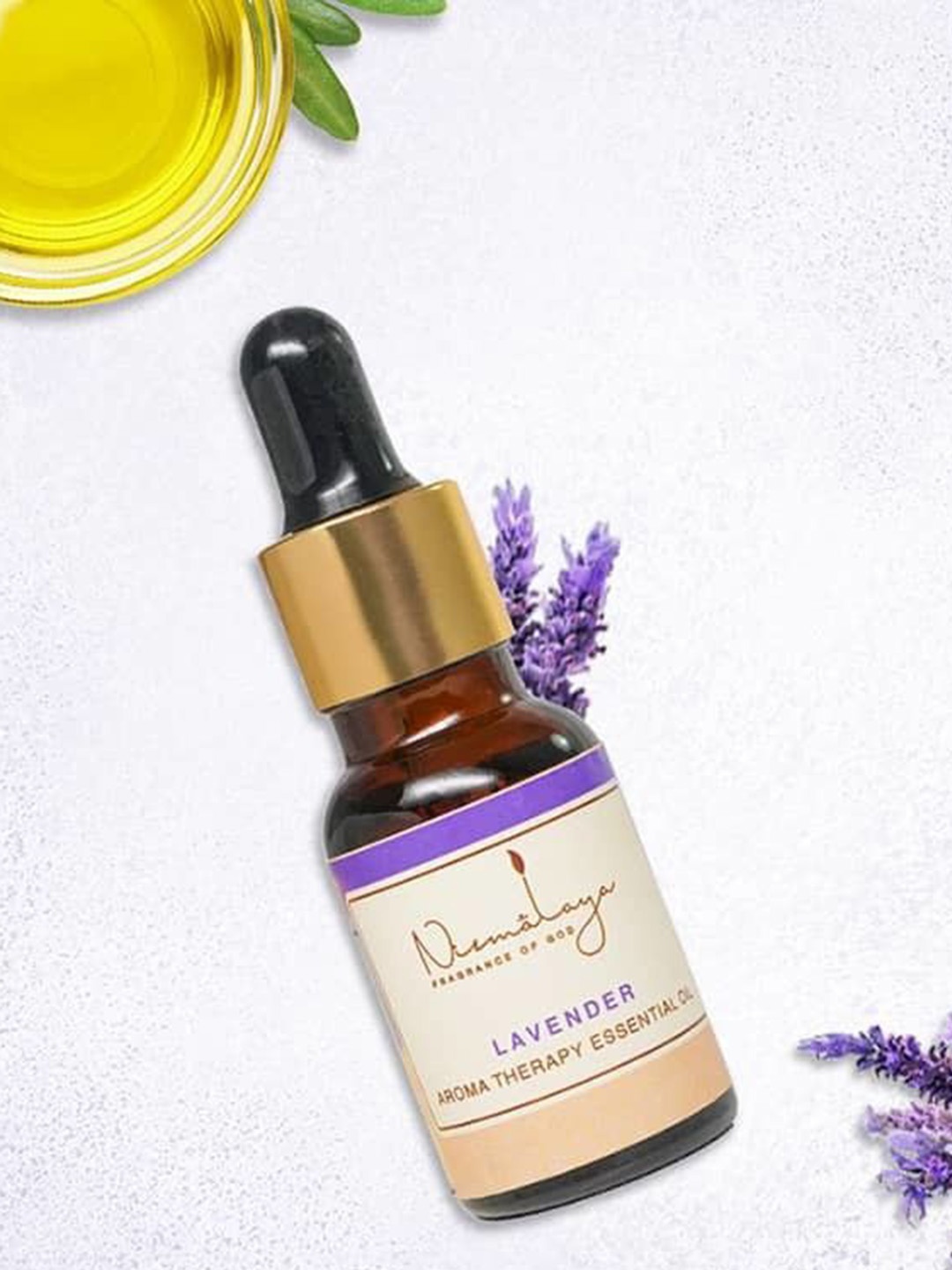 

Nirmalaya 100% Pure & Natural Lavender Aroma Essential Oil - 15ml, White