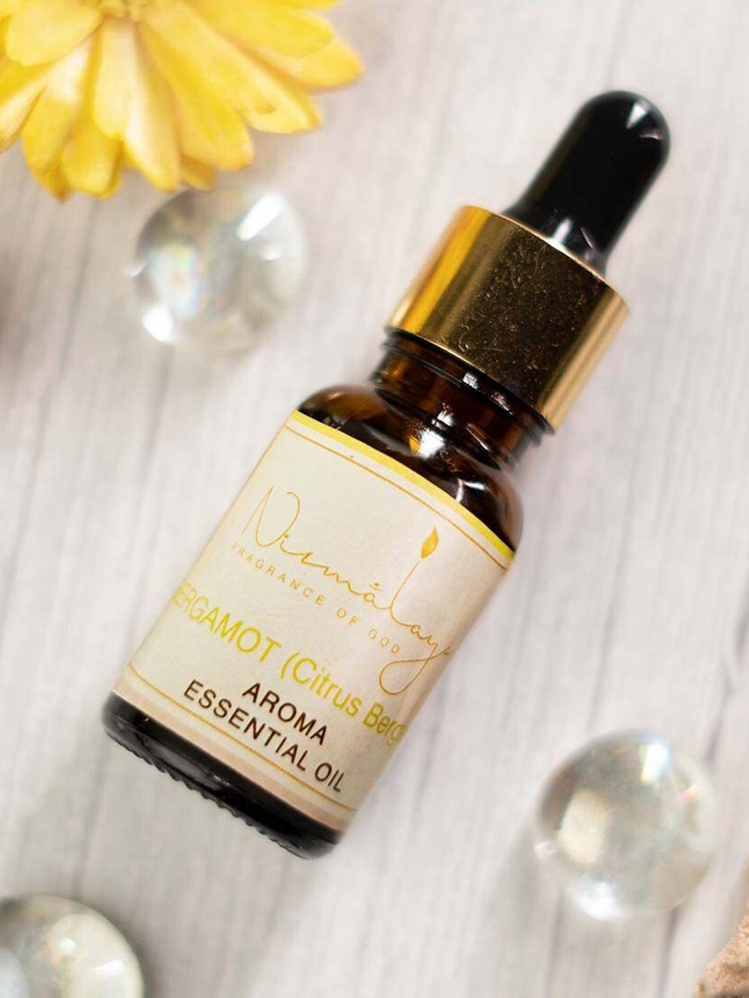 

Nirmalaya 100% Pure & Natural Bergamot Aroma Essential Oil -15ml, White