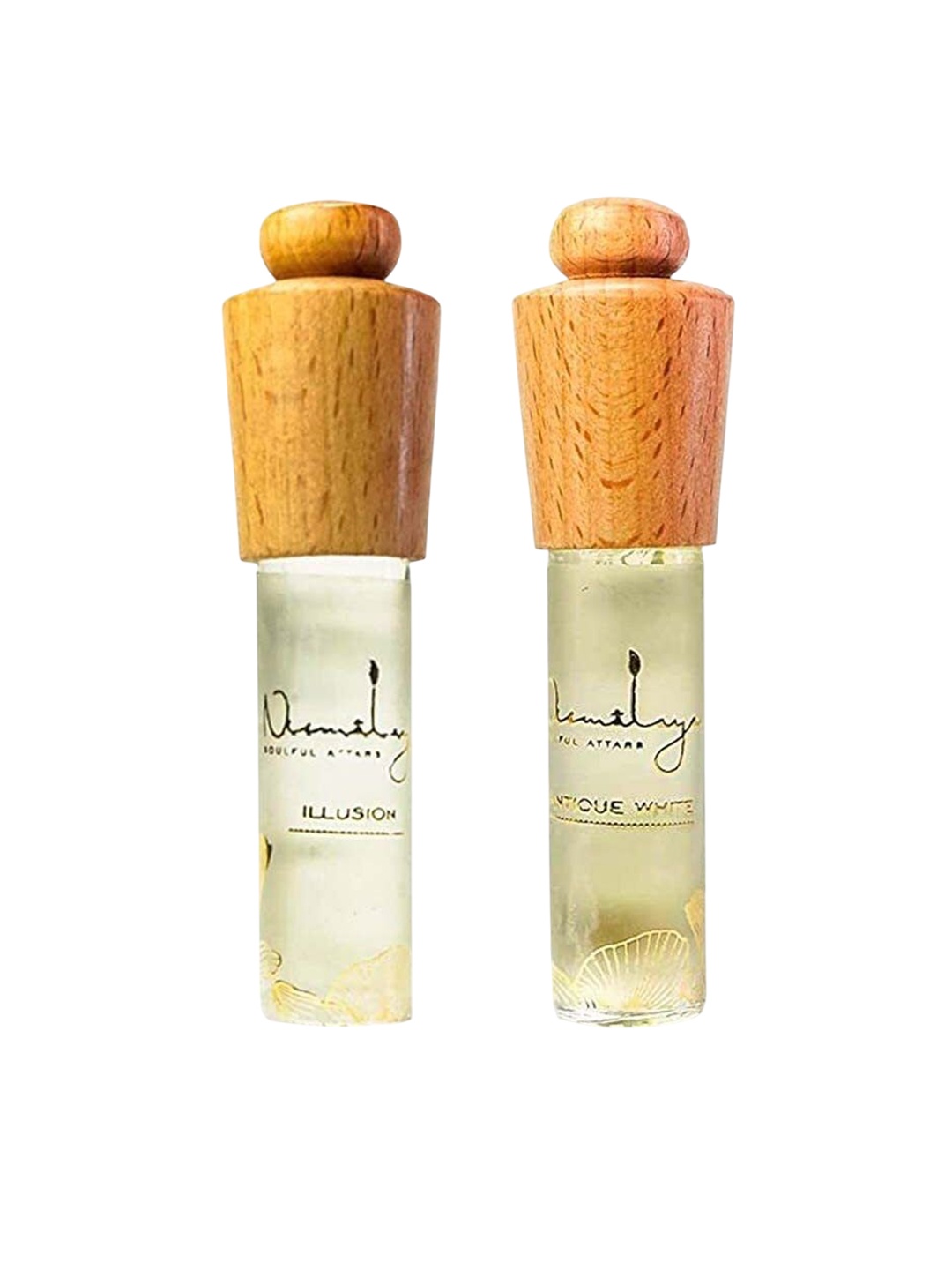 

Nirmalaya Set Of 2 Illusion & Antique White Long-Lasting Attar - 8ml Each