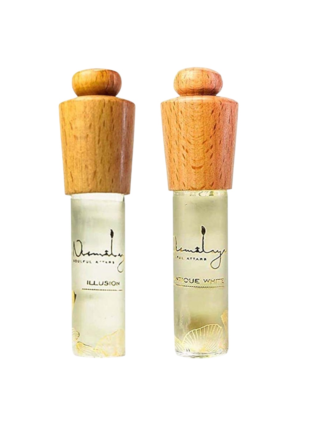 

Nirmalaya Set Of 2 Illusion & Antique White Long-Lasting Attar - 8ml Each