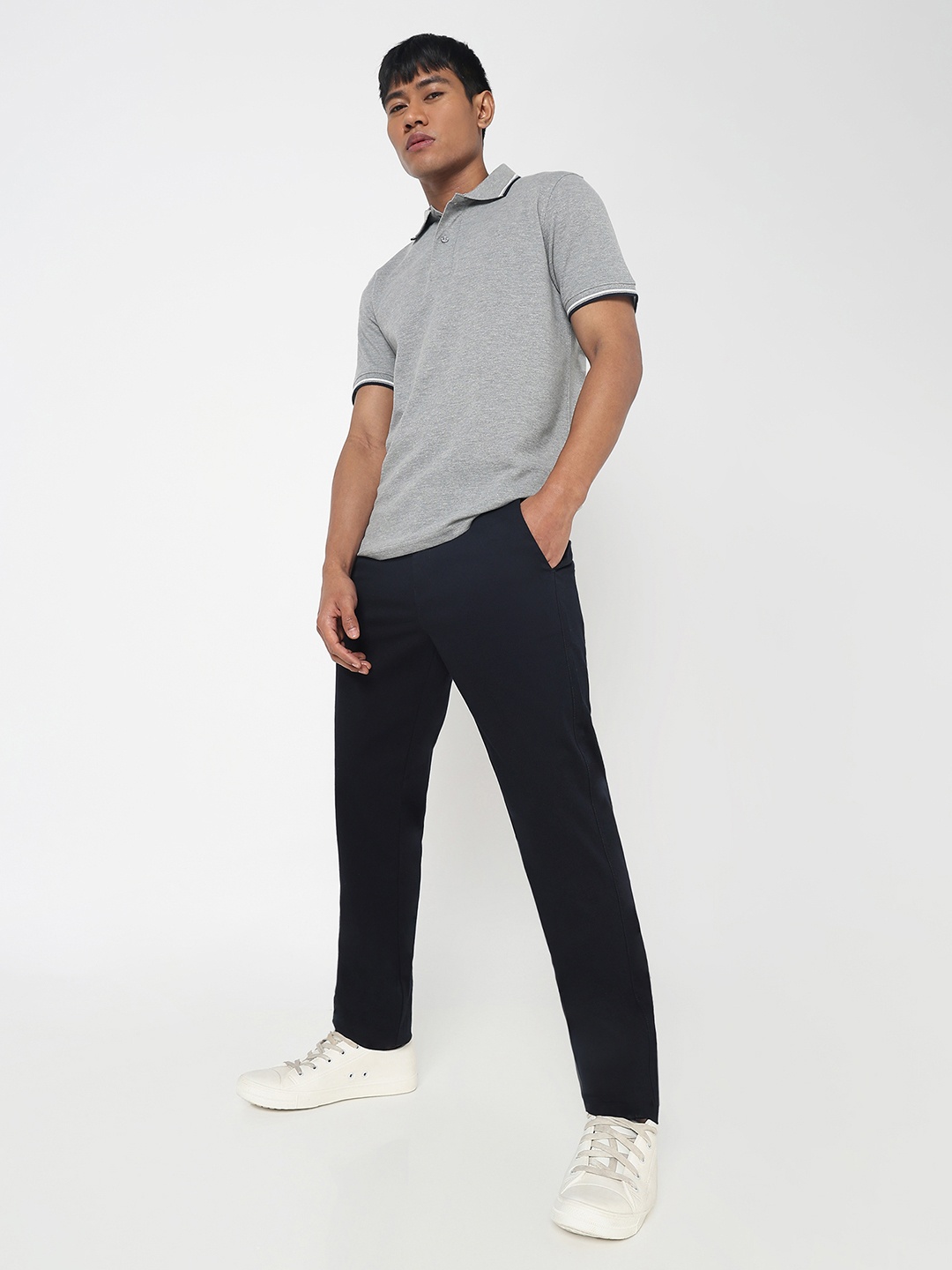 

R&B Men Trousers, Blue