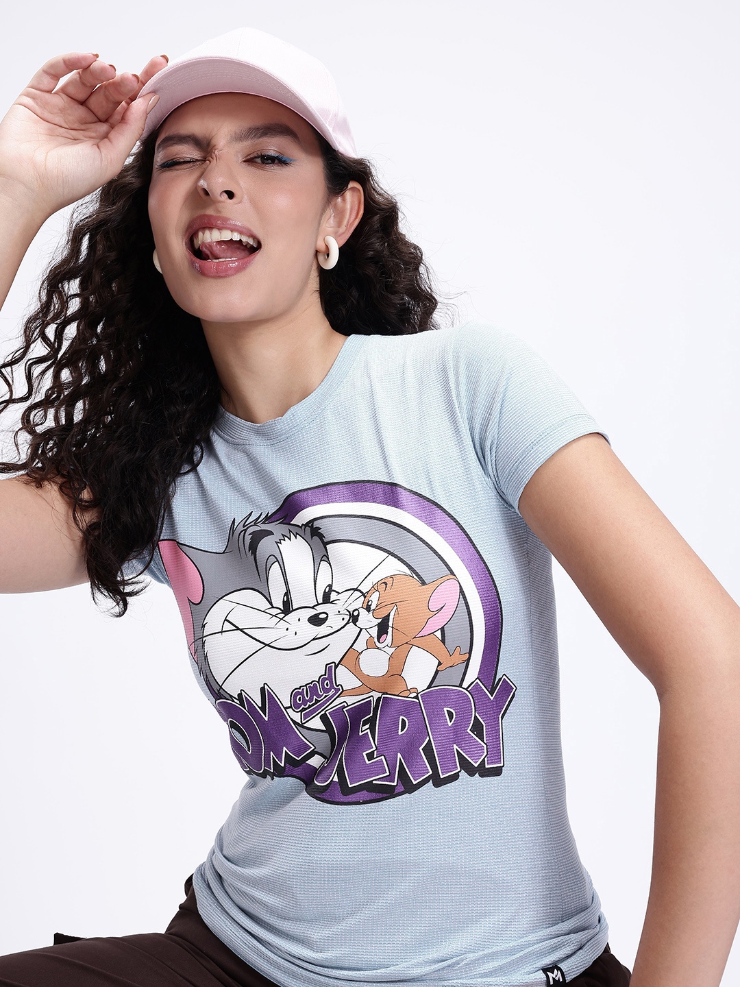 

Kook N Keech Tom & Jerry Printed T-shirt, Blue