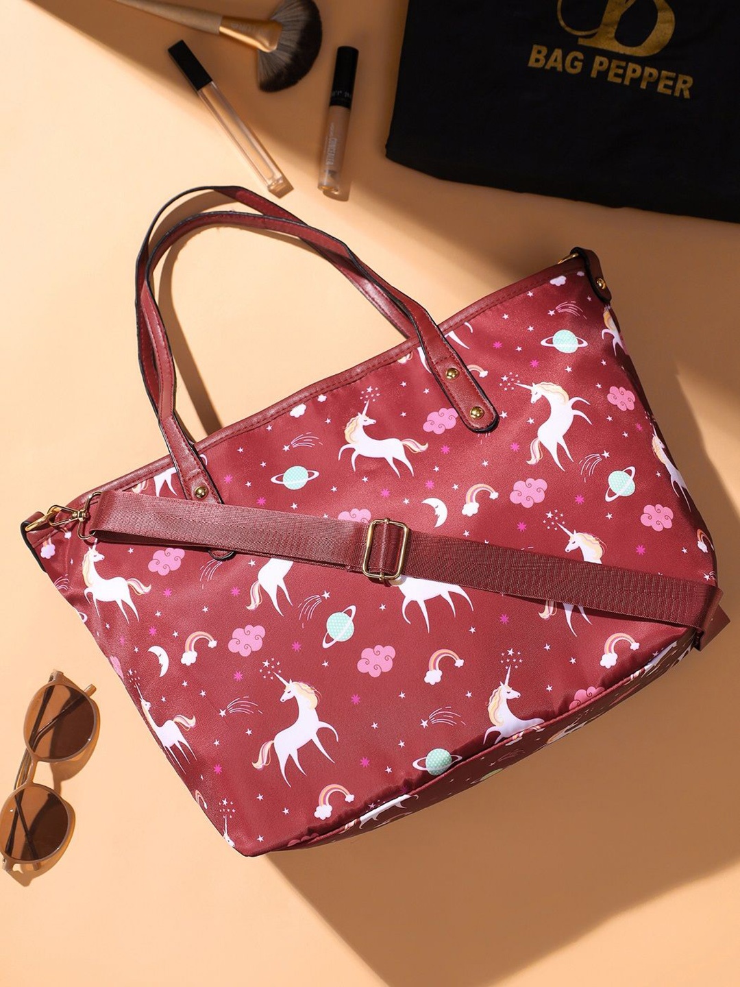 Bag Pepper Women Graphic Printed Tote Bag, Red