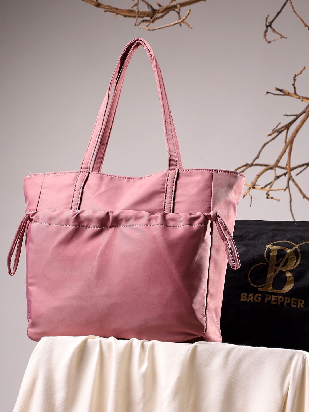 Bag Pepper Women Solid Shopper Tote Bag, Pink