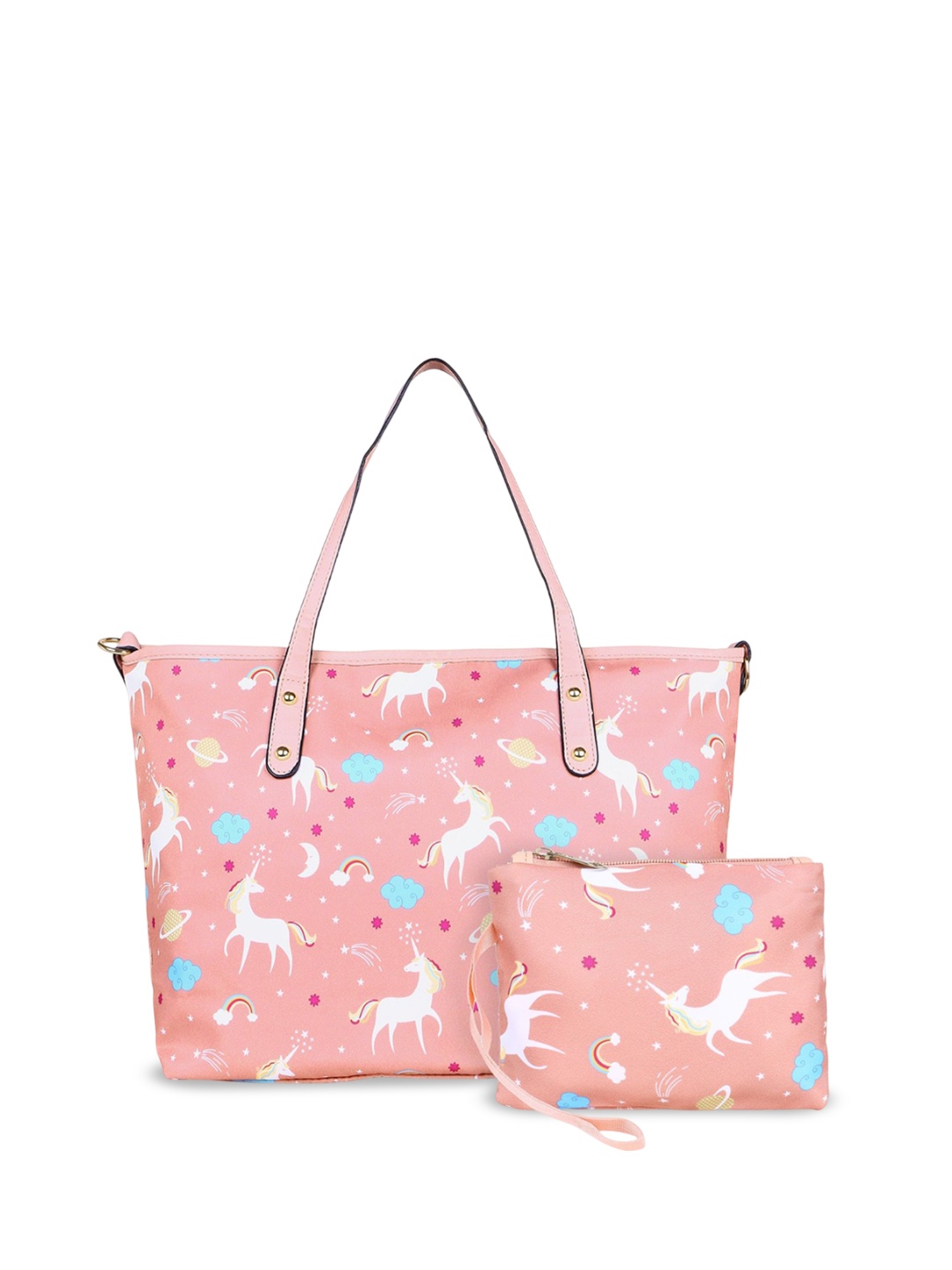 

Bag Pepper Women Graphic Printed Shopper Tote Bag, Peach