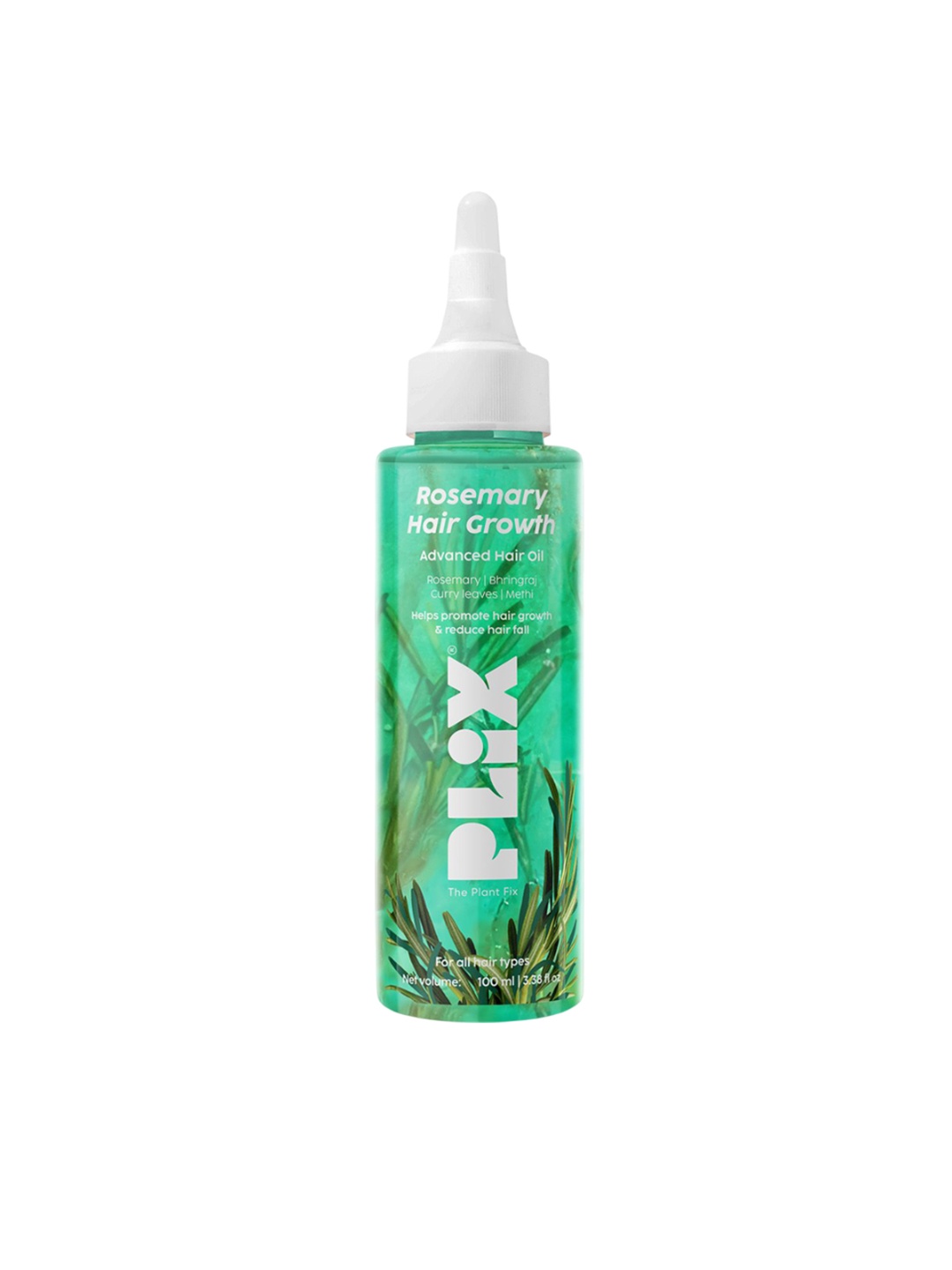 

PLIX THE PLANT FIX Rosemary Hair Growth Advanced Hair Oil -100ml, Green