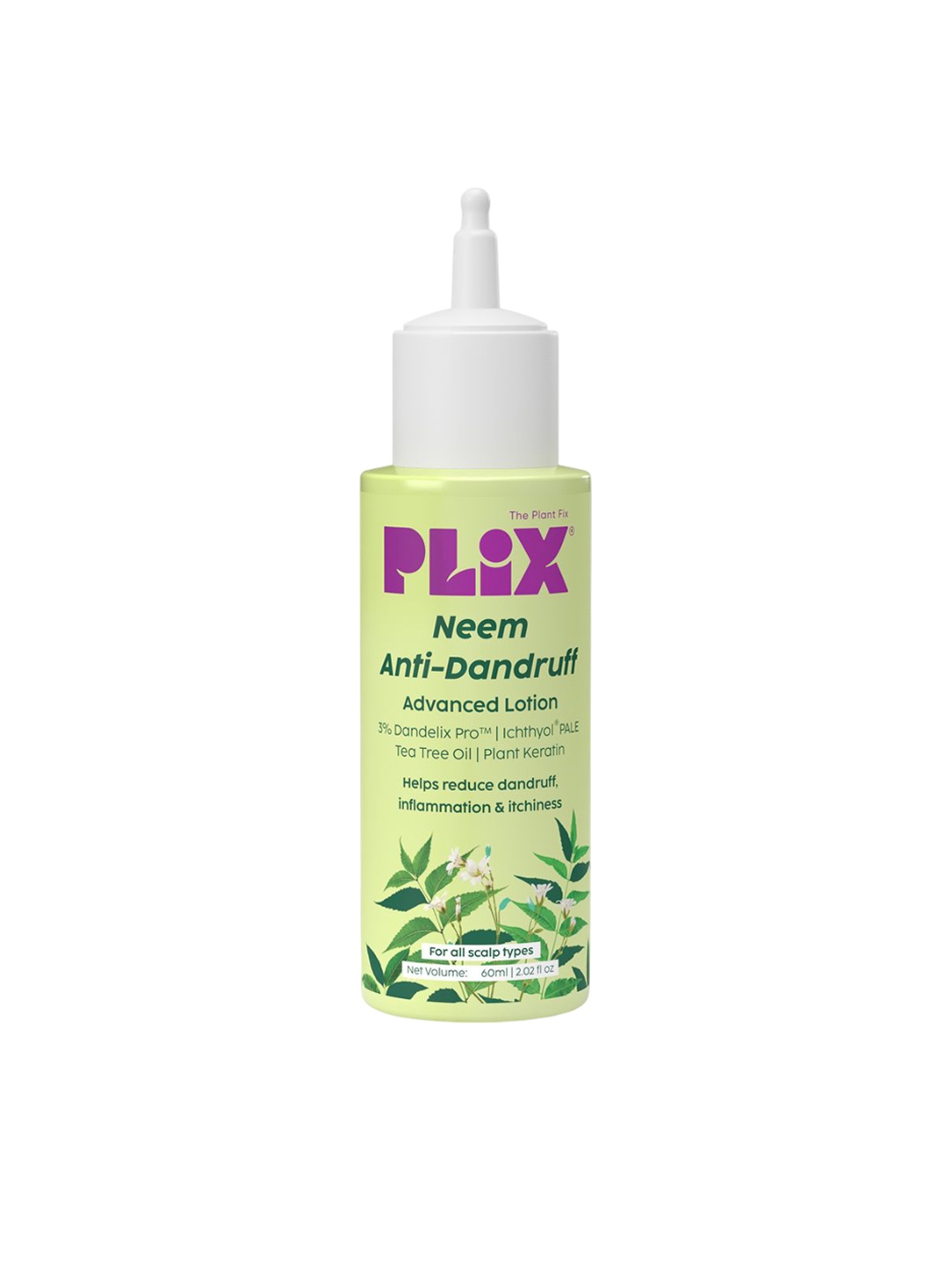 

PLIX THE PLANT FIX Neem Anti-Dandruff Advanced Lotion - 60ml, Green