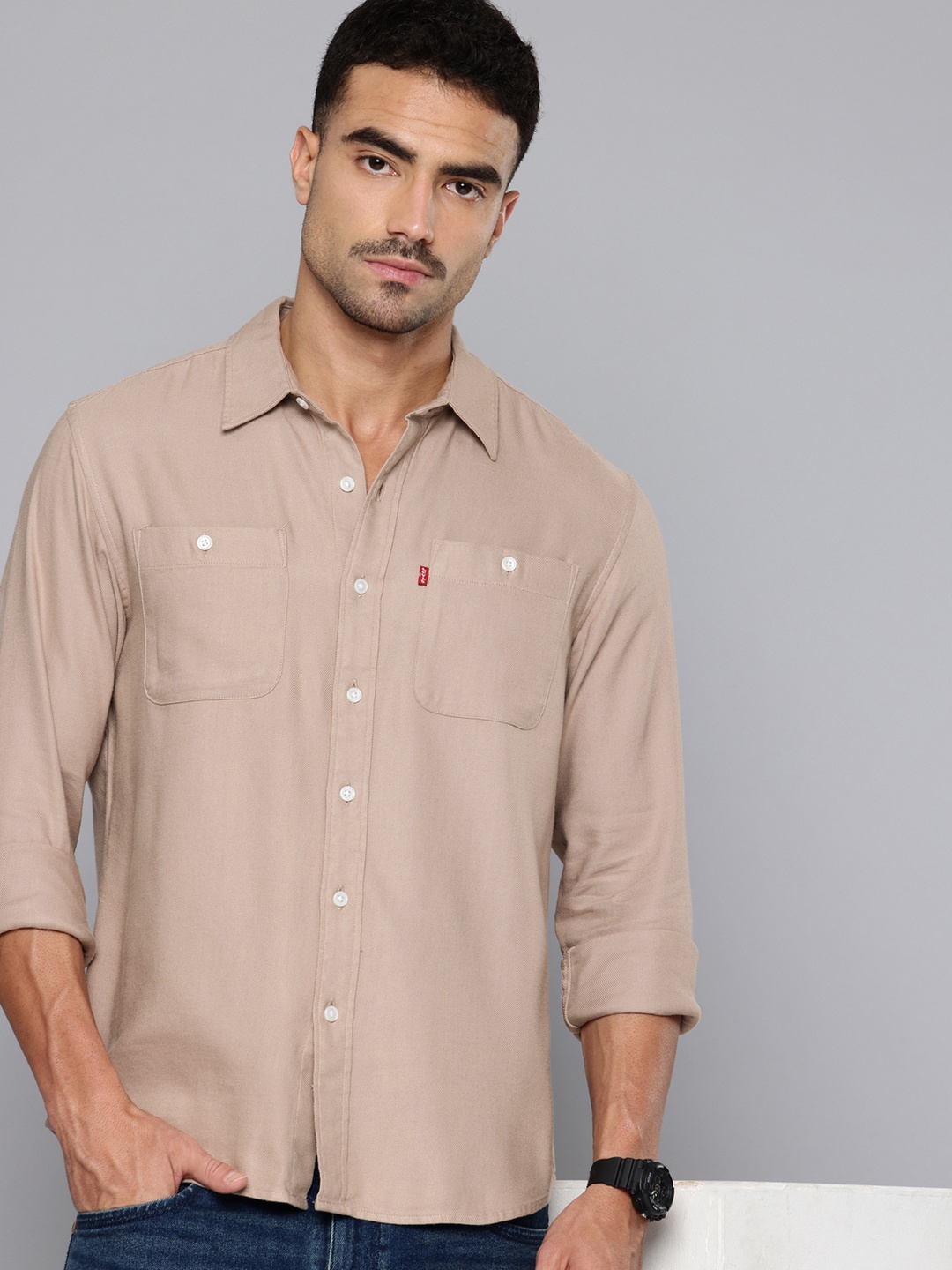 

Levis Slim Fit Casual Shirt, Taupe