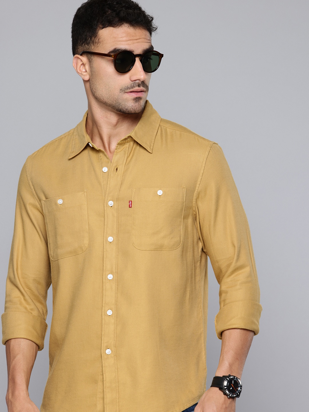 

Levis Slim Fit Casual Shirt, Beige
