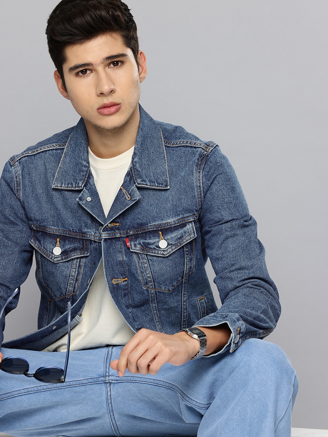 

Levis Pure Cotton Denim Jacket, Blue