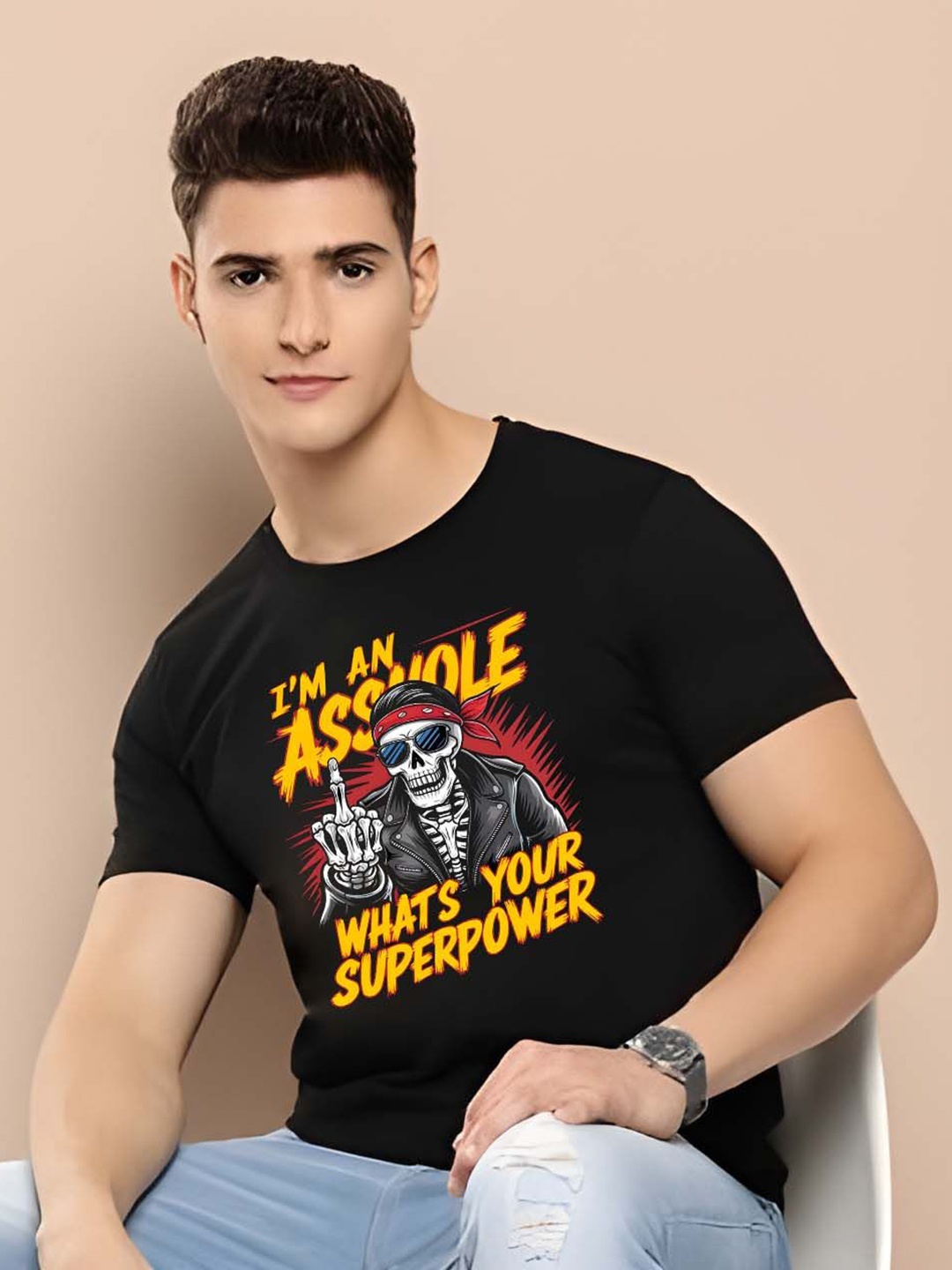 

KAIDO Men T-shirt, Black