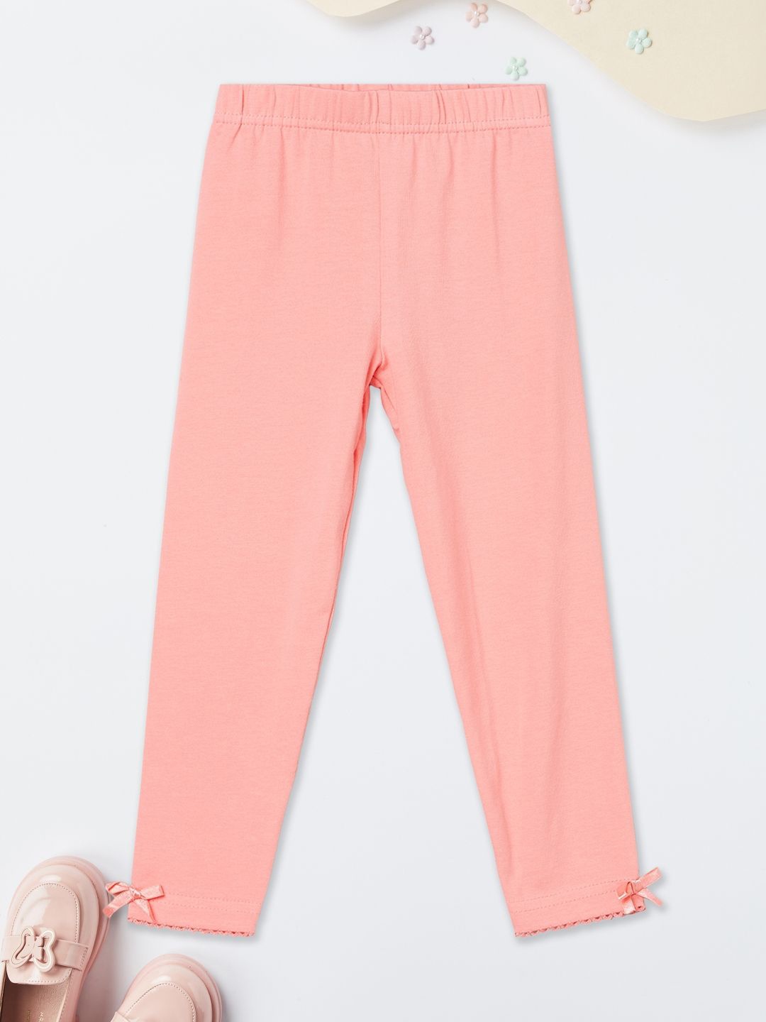

max Girls Ankle Length Leggings, Pink