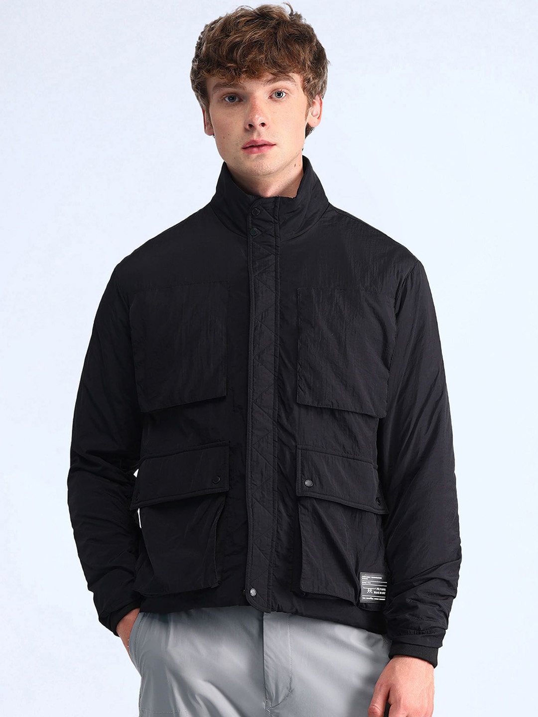 

Flying Machine Men Solid Tailored Jacket, Black