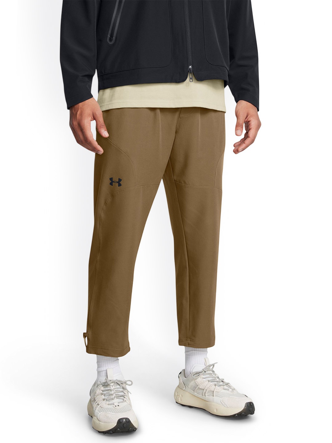 

UNDER ARMOUR Men Relaxed Fit Track Pants, Brown