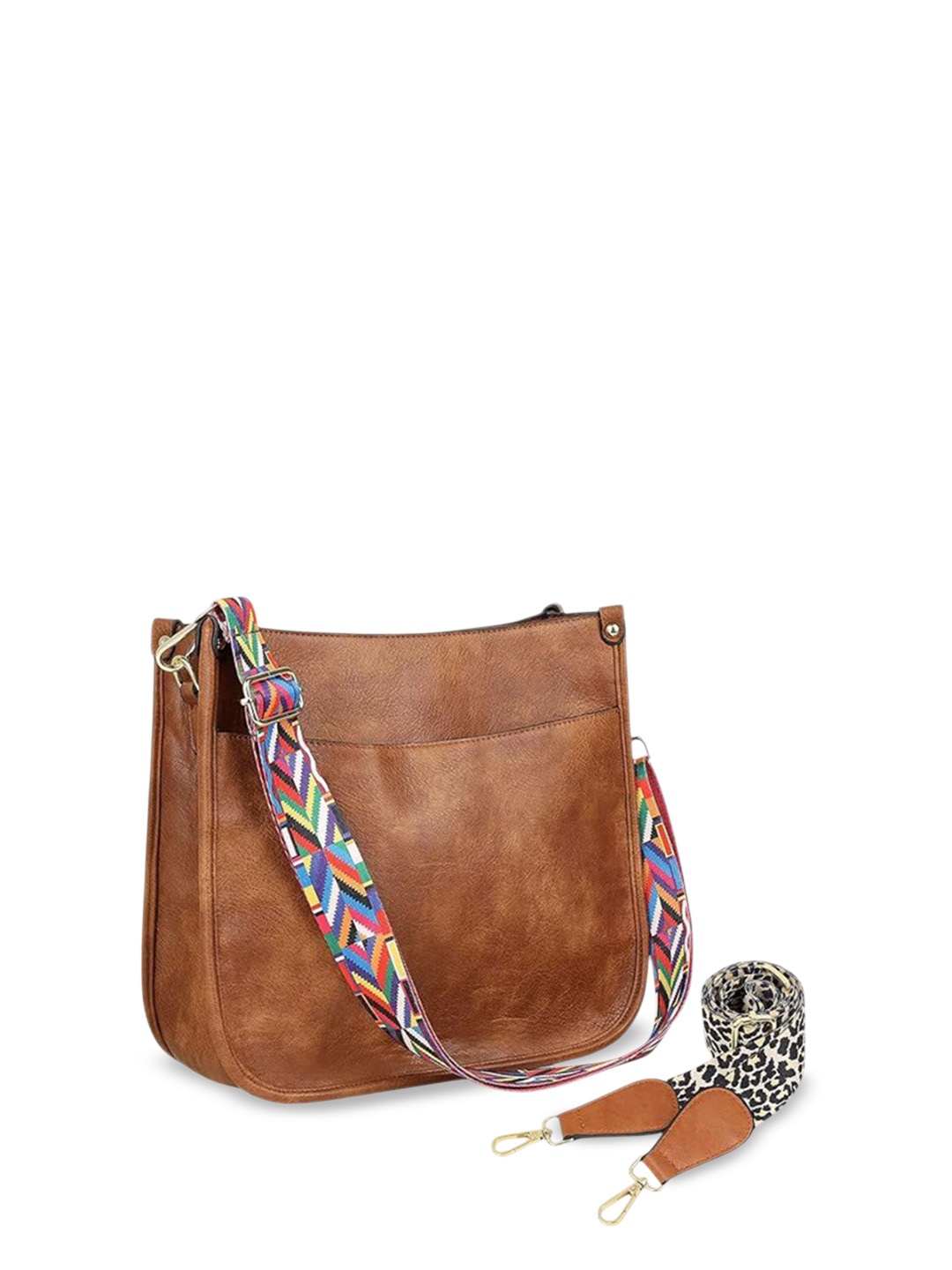 

Lychee bags Women Textured Sling Bag, Tan