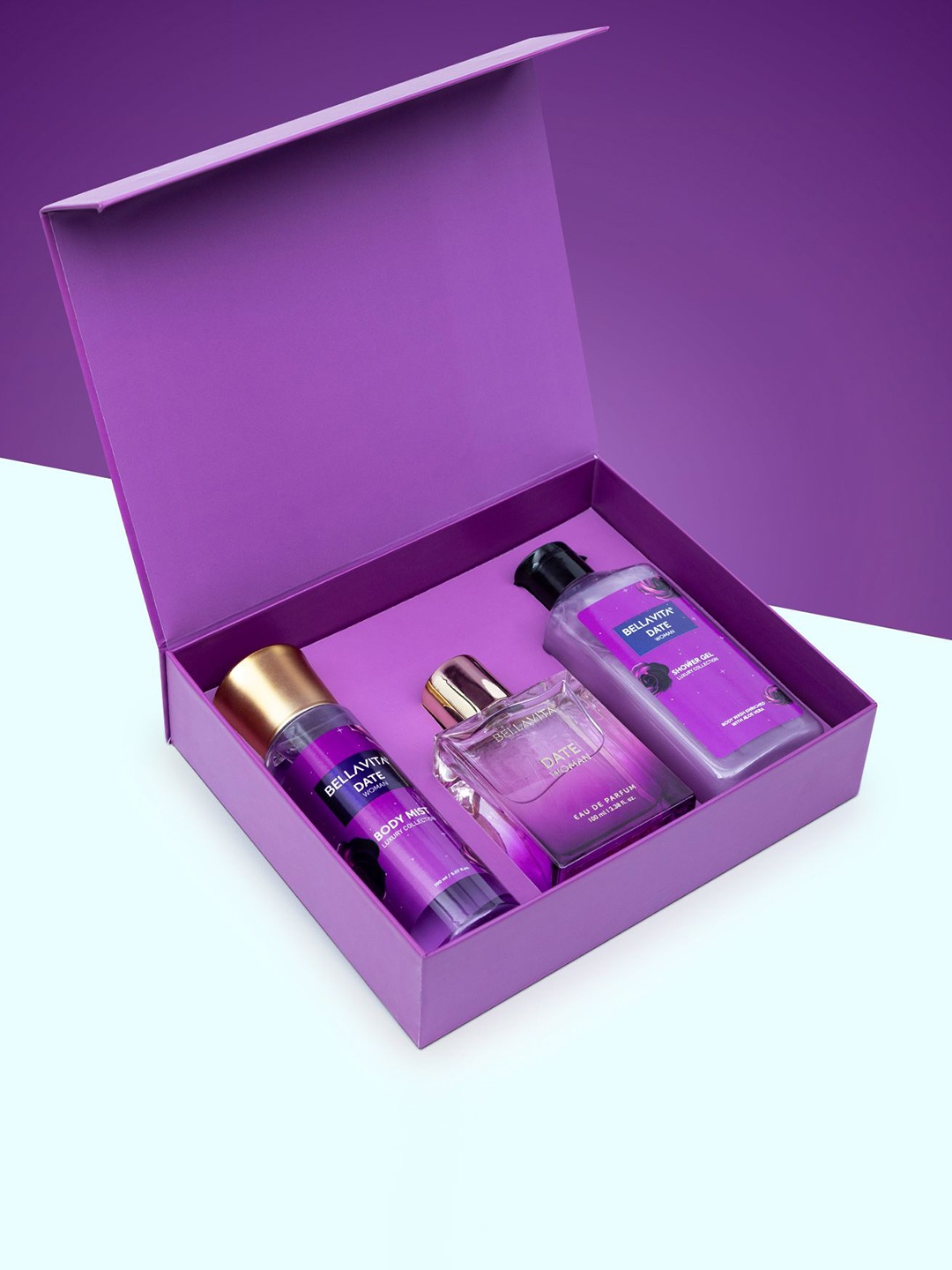 

Bella Vita Organic The All Heart Set Of 3 Fragrance Gift Set For Women, Purple
