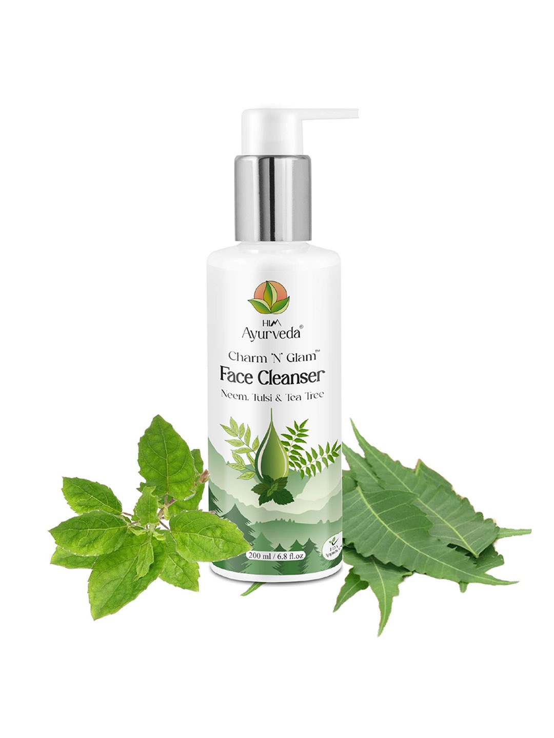 

HIM AYURVEDA Charm "N" Glam Face Cleanser With Neem & Tulsi For Purified Skin - 200 ml, White