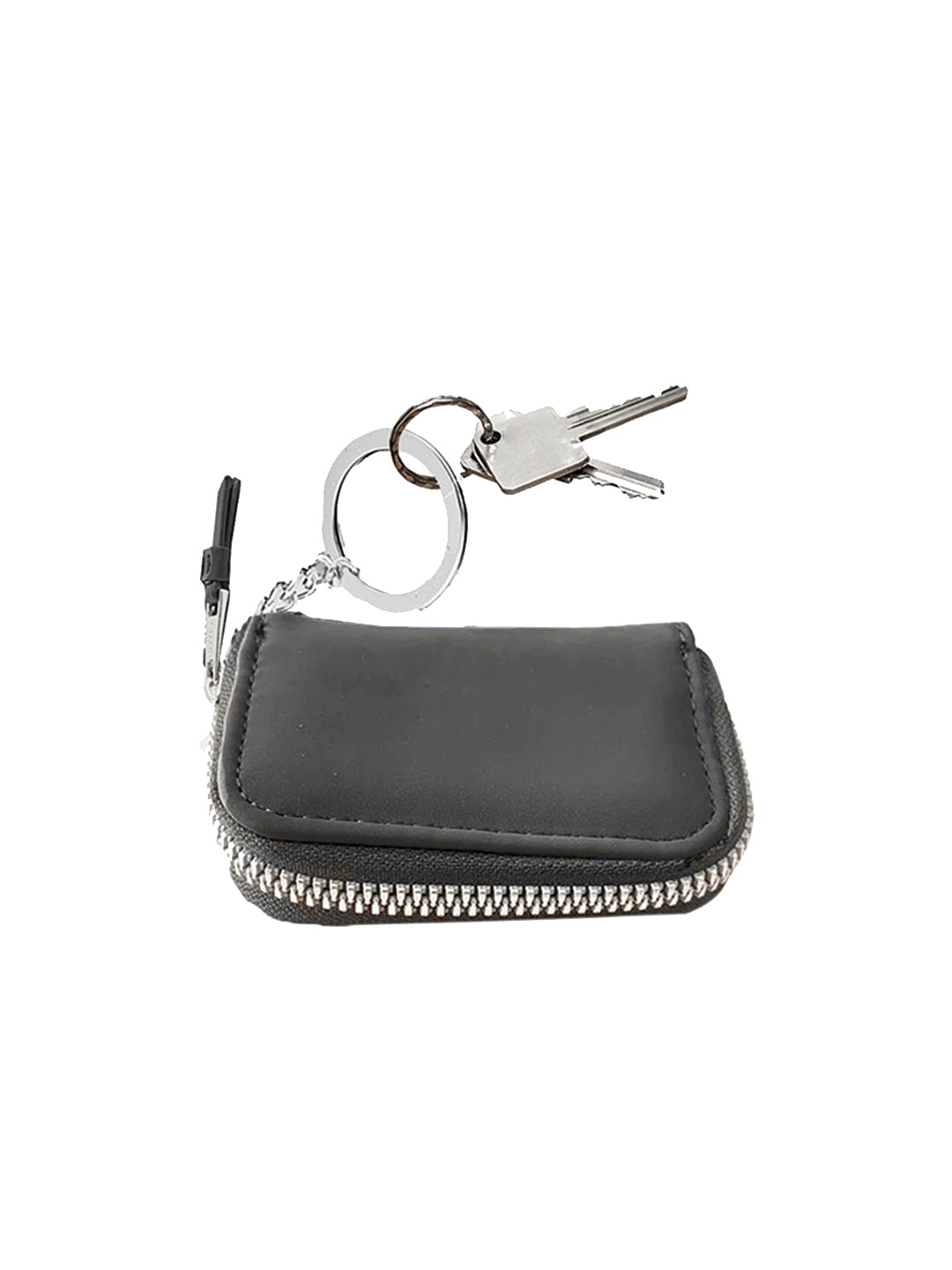 

CARPISA Mini Pouch Card Holder With Keyring, Black