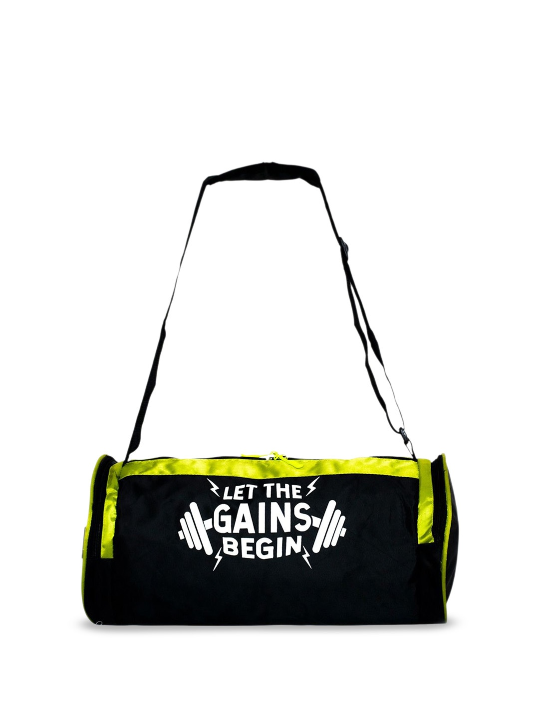 

Body Smith Printed Medium Foldable Sports or Gym Duffel Bag, Black