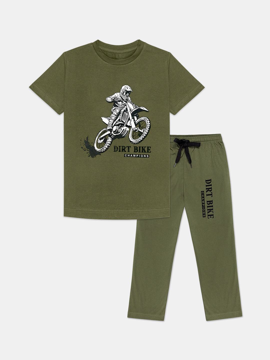 

Tee Weavers Printed Pure Cotton Night suit, Green