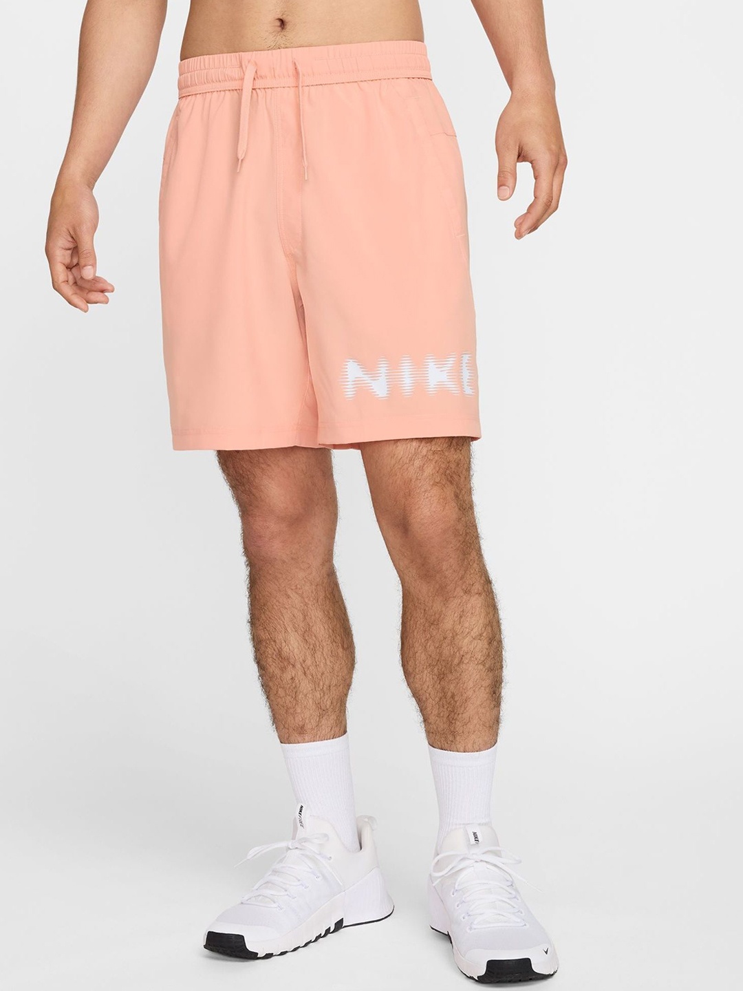

Nike Men Regular Fit Mid-Rise Sports Shorts, Orange