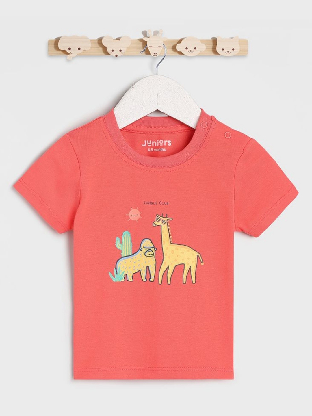 

Juniors by Babyshop Boys Graphic Printed Round Neck Cotton T-shirt, Red