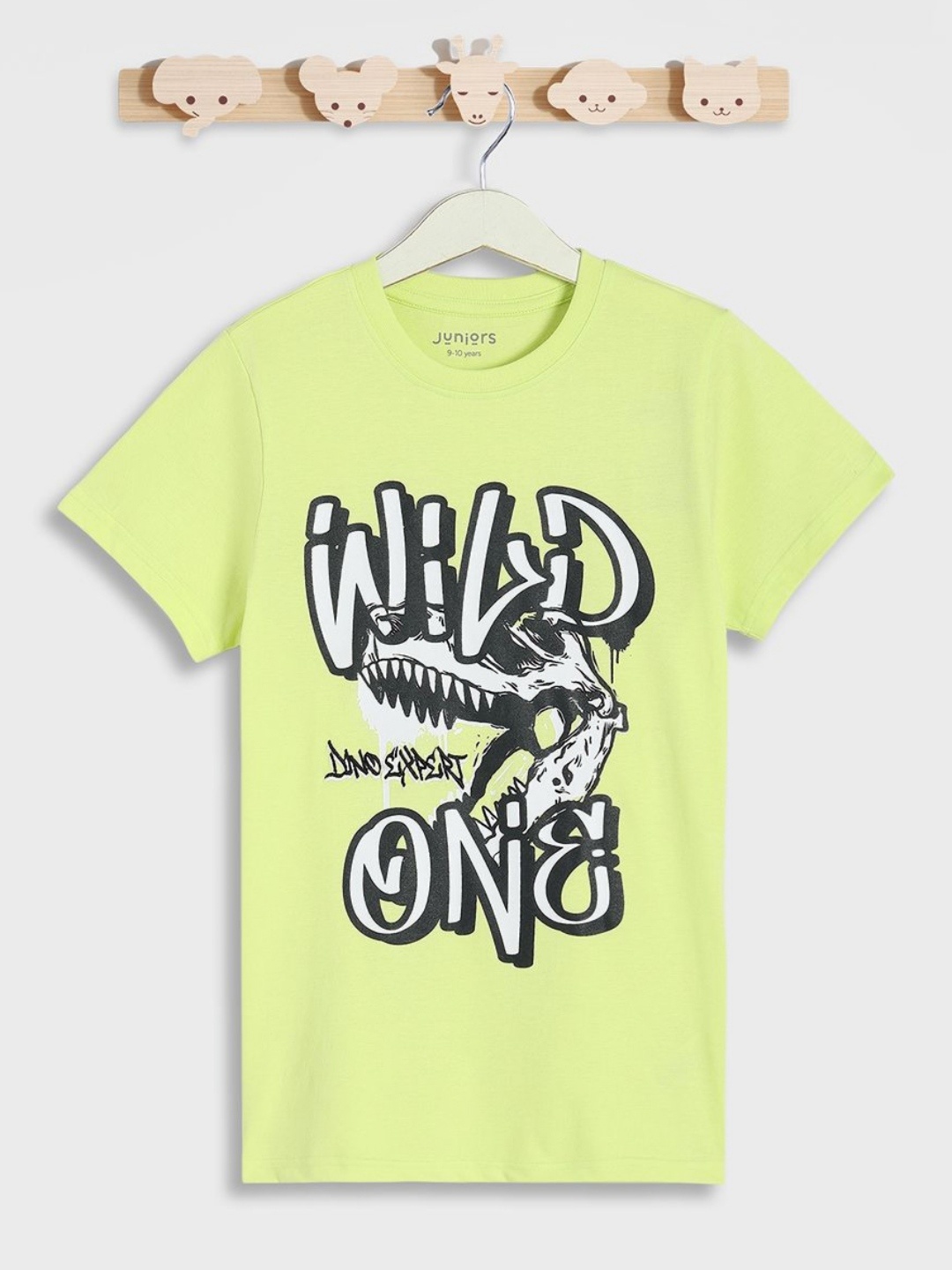 

Juniors by Babyshop Boys Typography Printed Round Neck Cotton T-shirt, Green