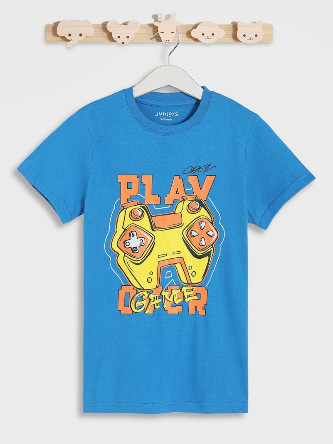 

Juniors by Babyshop Boys Graphic Printed Round Neck Cotton T-shirt, Blue