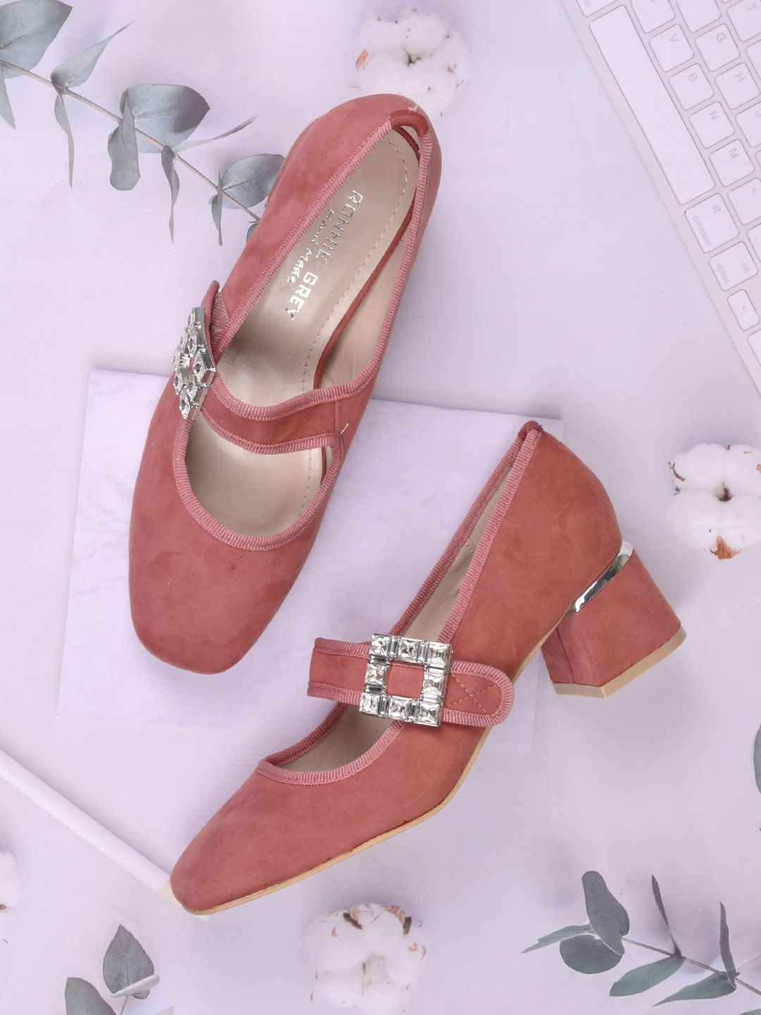 

Ronnie Grey Women Block Pumps, Pink