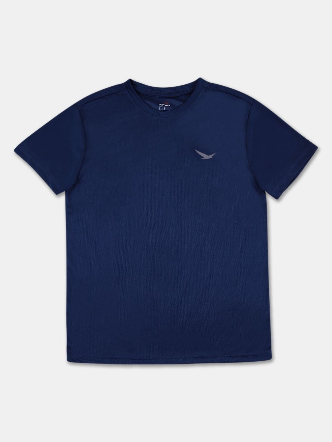 

V-Mart Men Solid Round Neck T-shirt, Navy blue