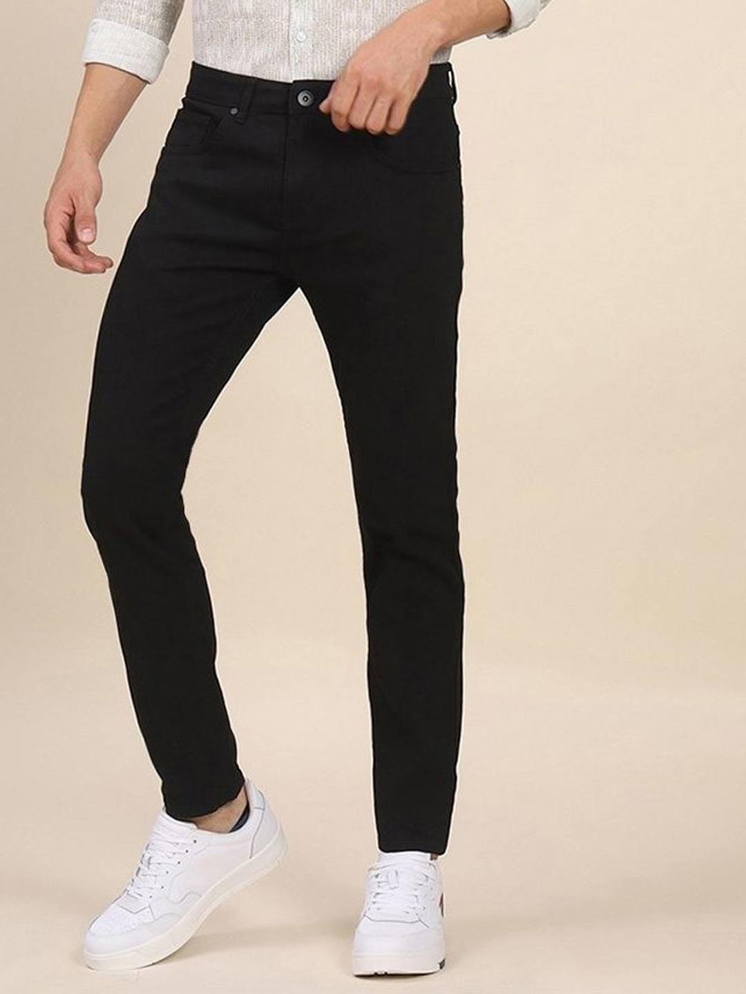 

CLUBROCKS Men Mid-Rise Jeans, Black