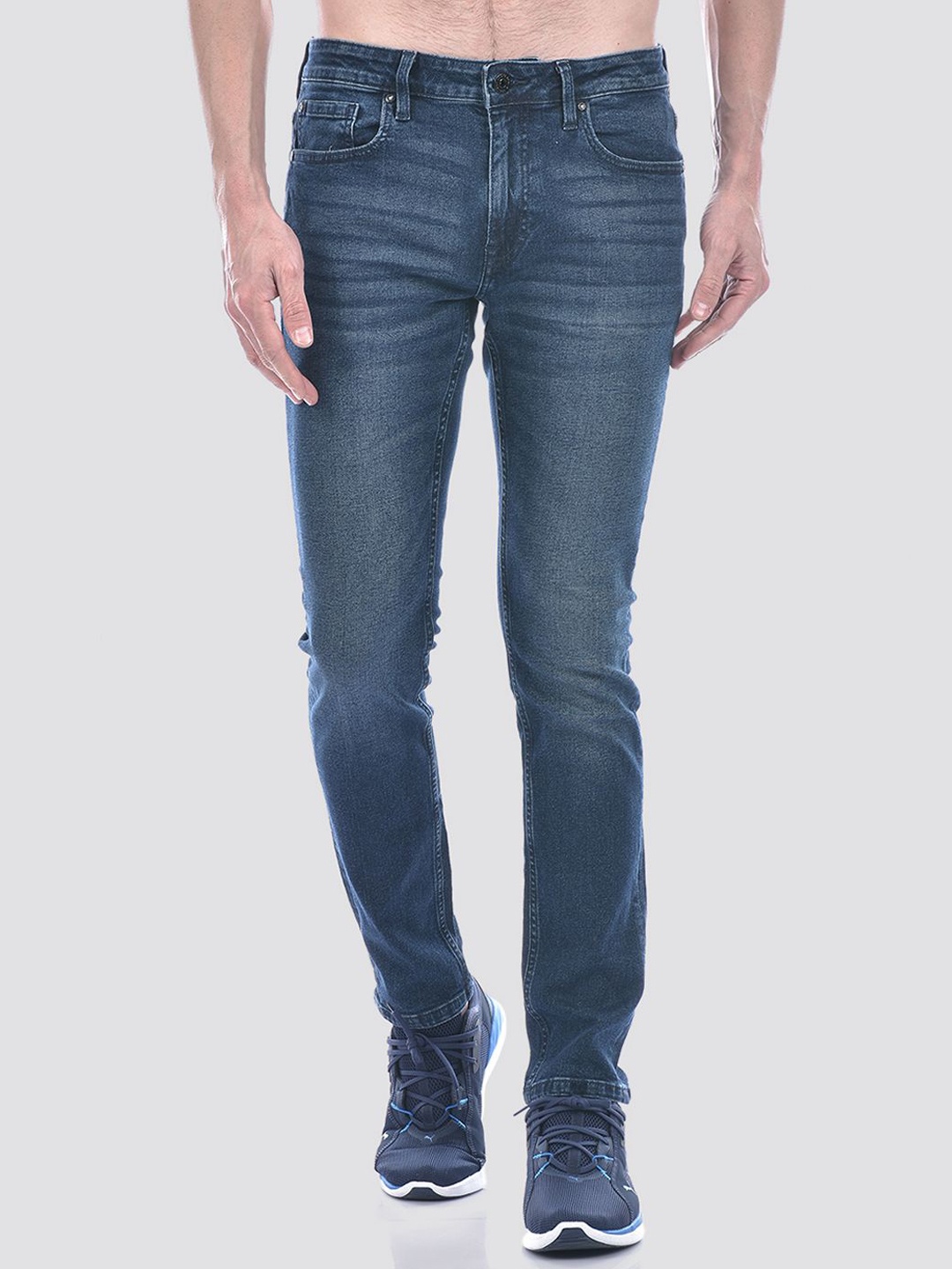 

Jack & Jones Men Skinny Fit Low-Rise Light Fade Stretchable Jeans, Blue