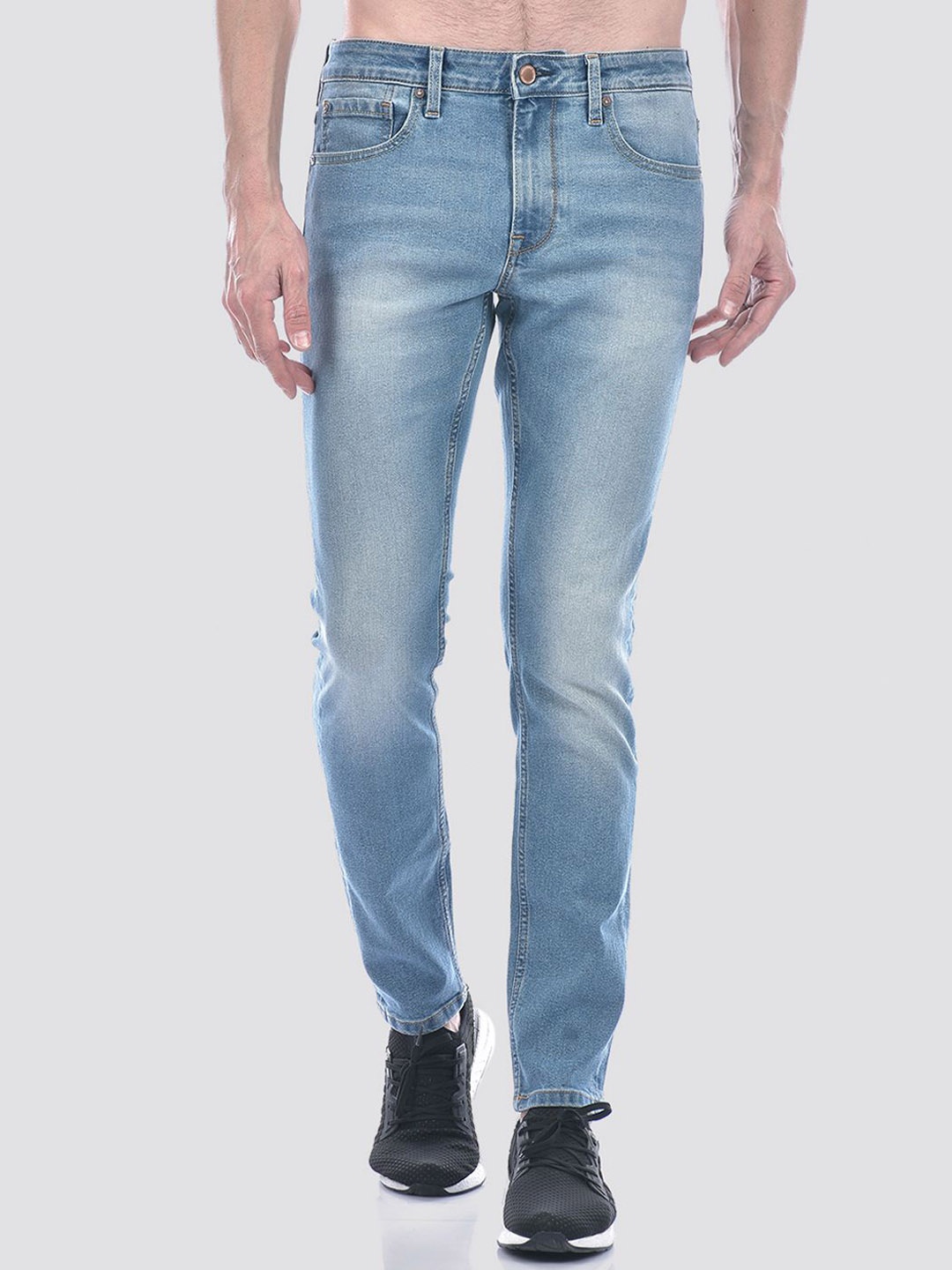

Jack & Jones Men Slim Fit Low-Rise Heavy Fade Stretchable Jeans, Blue