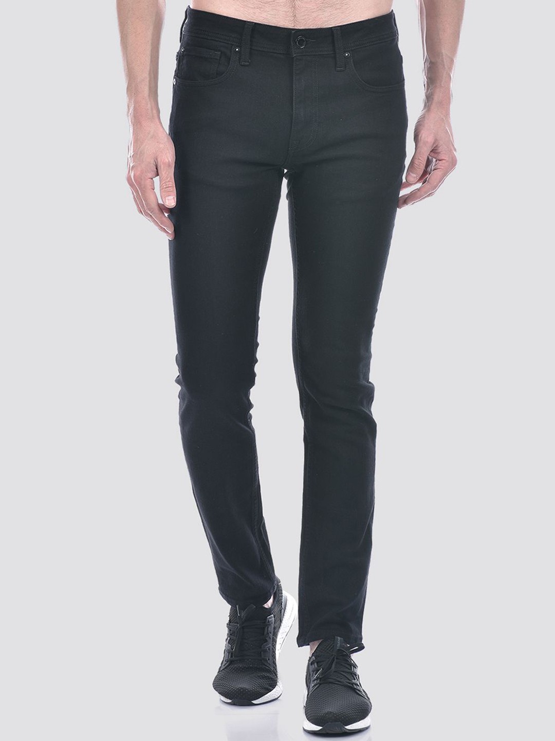 

Jack & Jones Men Slim Fit Mid-Rise Stretchable Jeans, Black