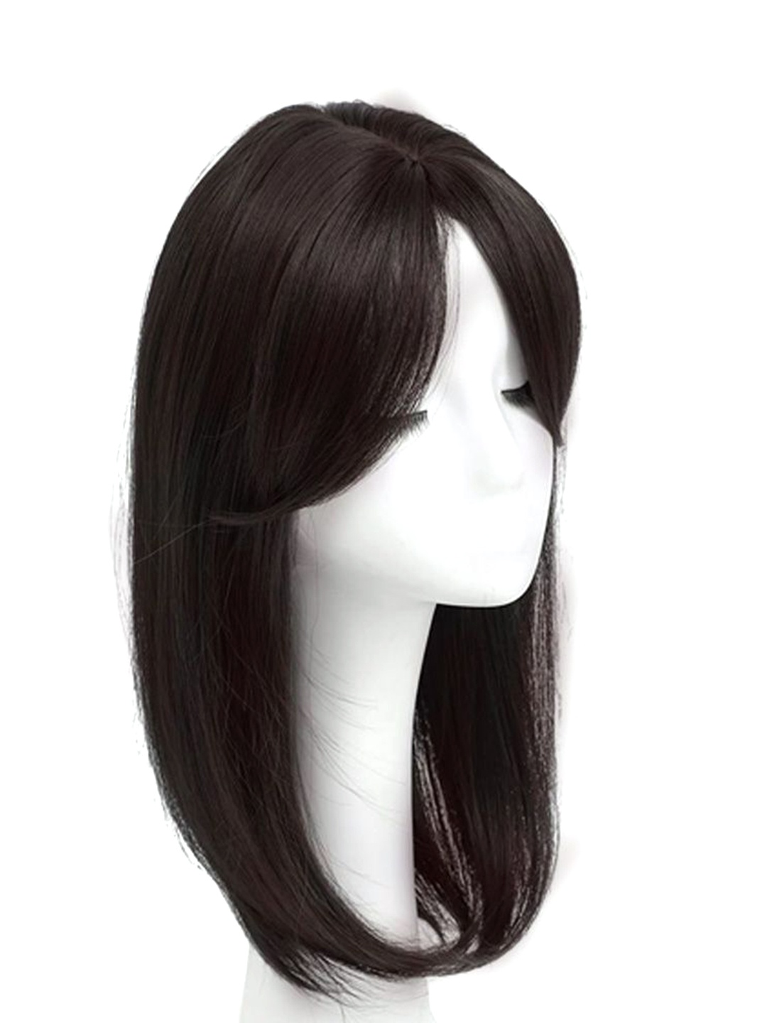 

D-Divine Clip-In Straight Scalp Topper Hair Extension - Black - 16 Inch