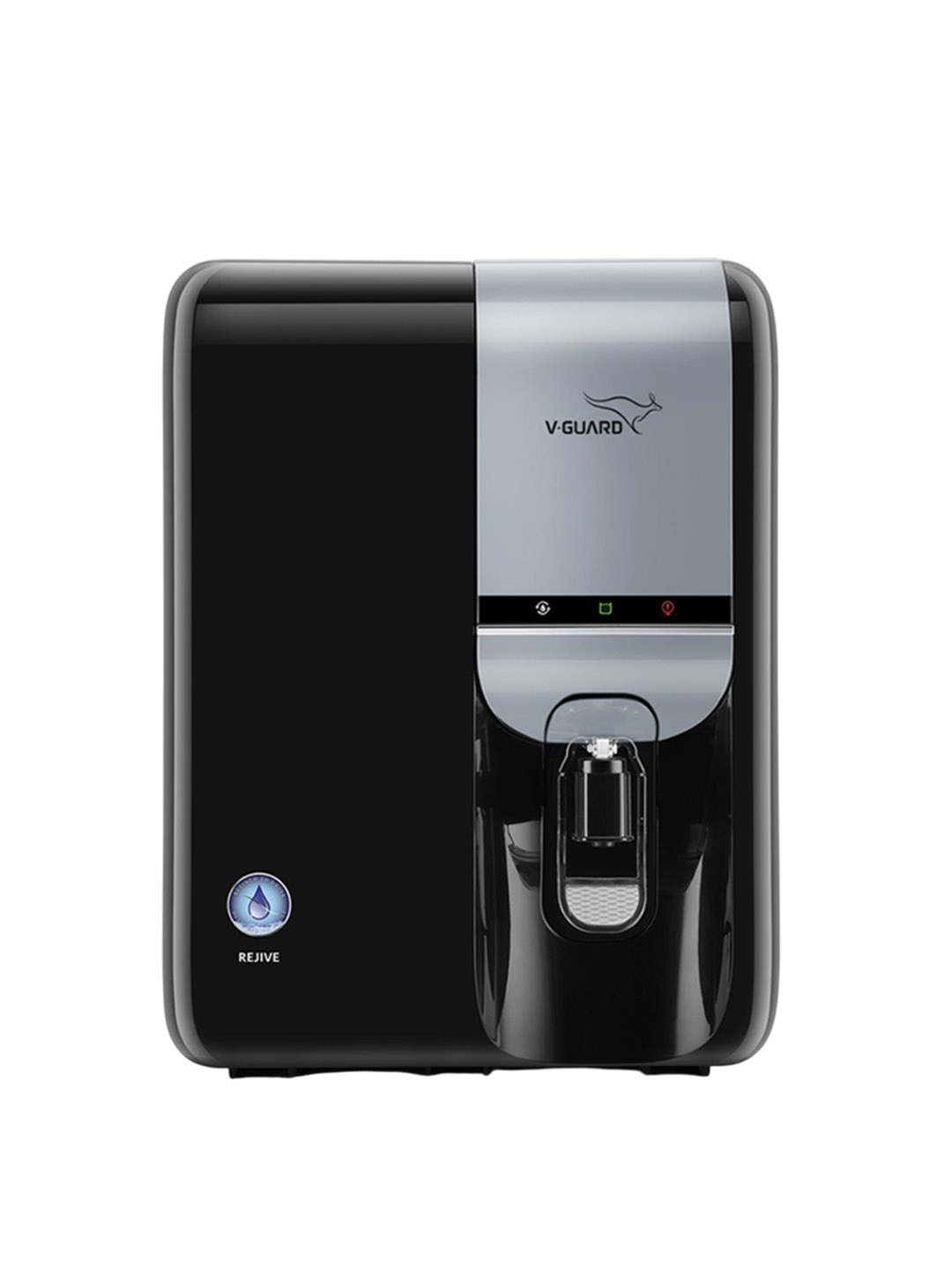 

V-Guard Black & Silver-Toned Rejive 2000 PPM Wall Mounted Water Purifier