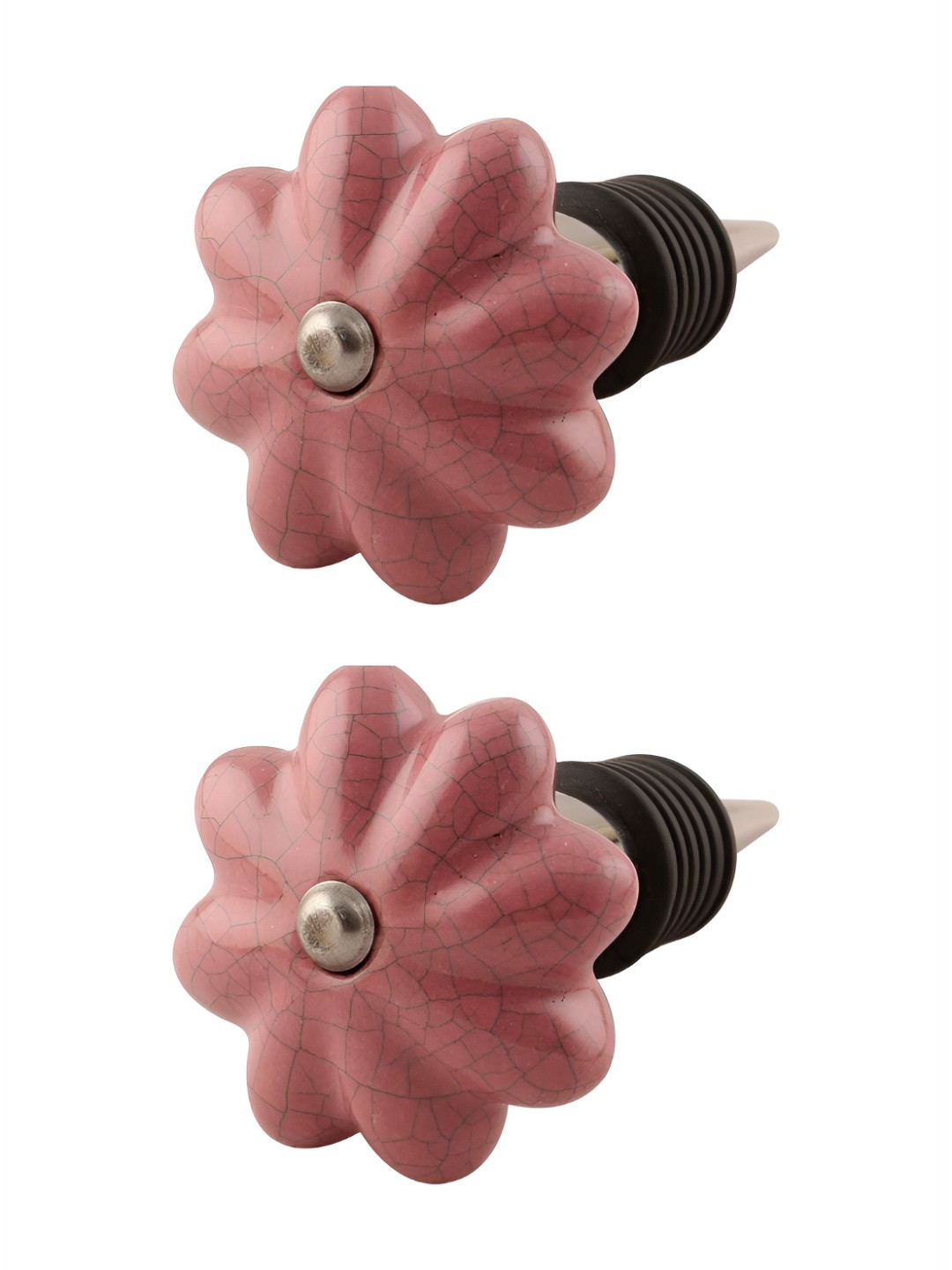 

Indianshelf 2 Piece Cute Crackle Melon Bottle Wine Stoppers, Brown
