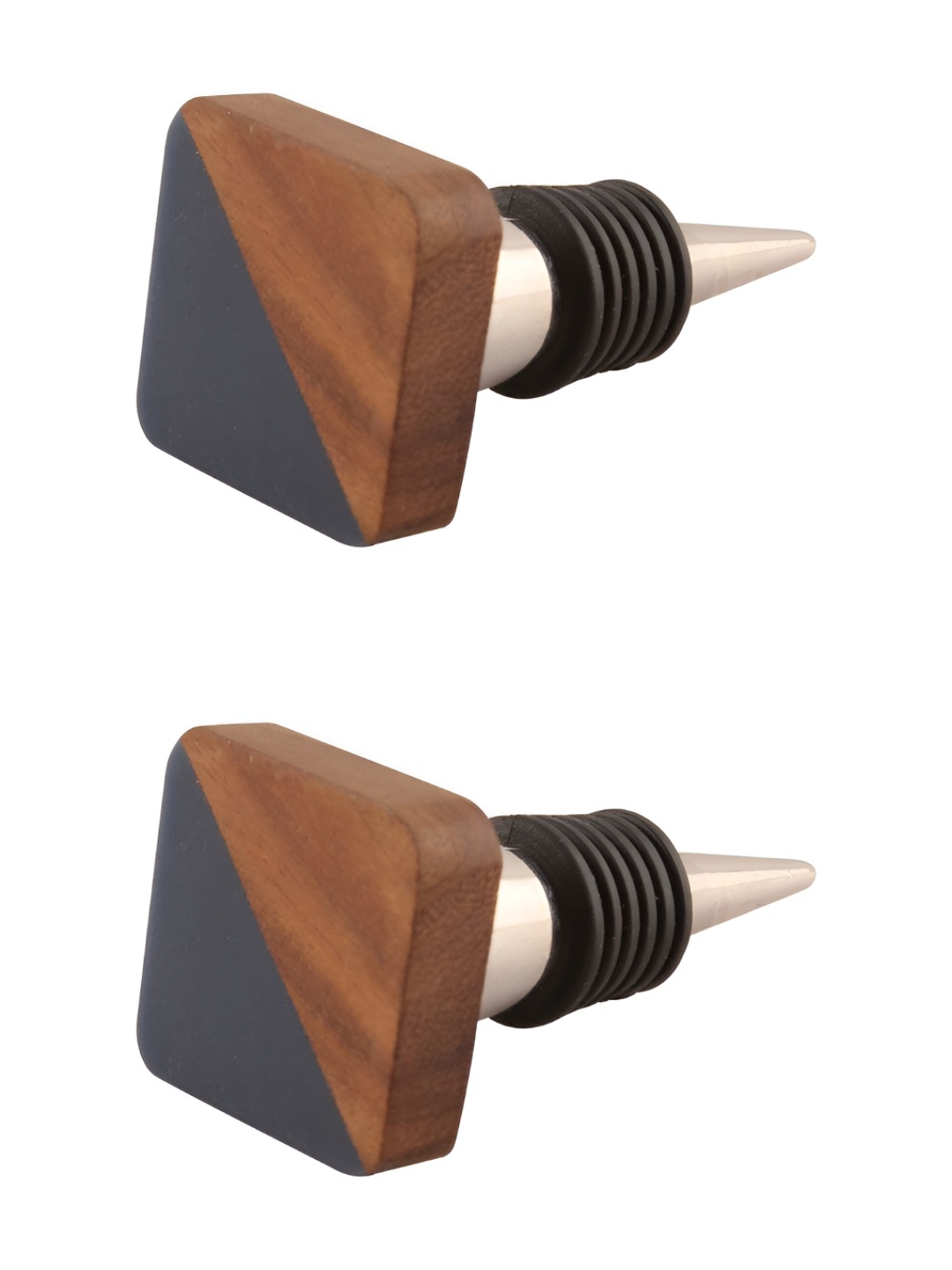 

Indianshelf Brown & Black 2 Pieces Wine Bottle Stopper