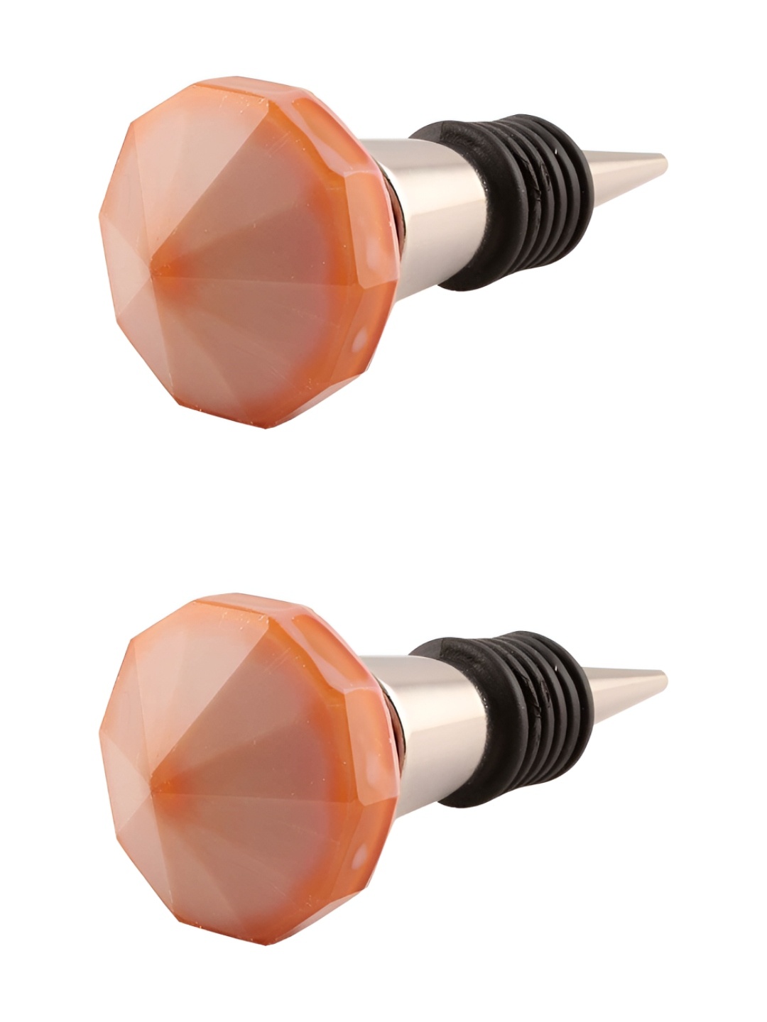

Indianshelf Brown and Black 2 Pieces Tube Wine Leak-Proof Glass Wine Bottle Stoppers